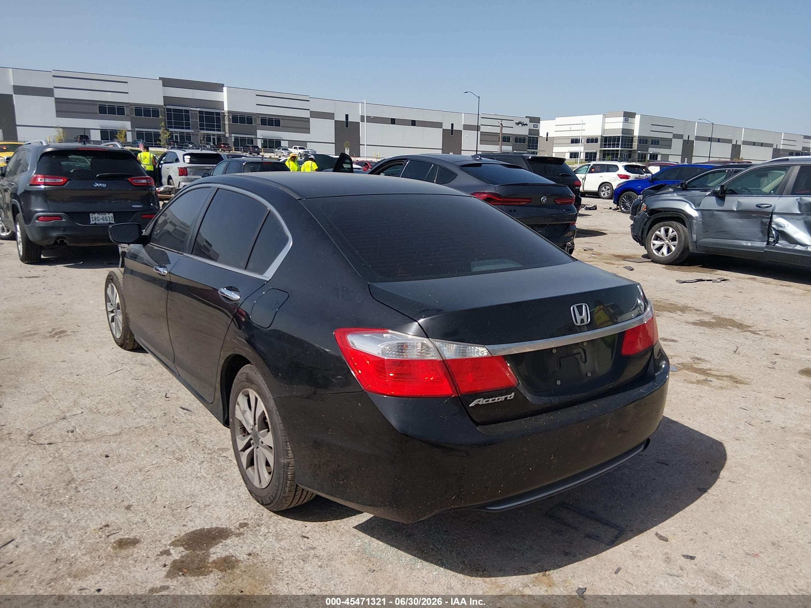 2013 Honda Accord Lx Black vin: 1HGCR2F33DA133448