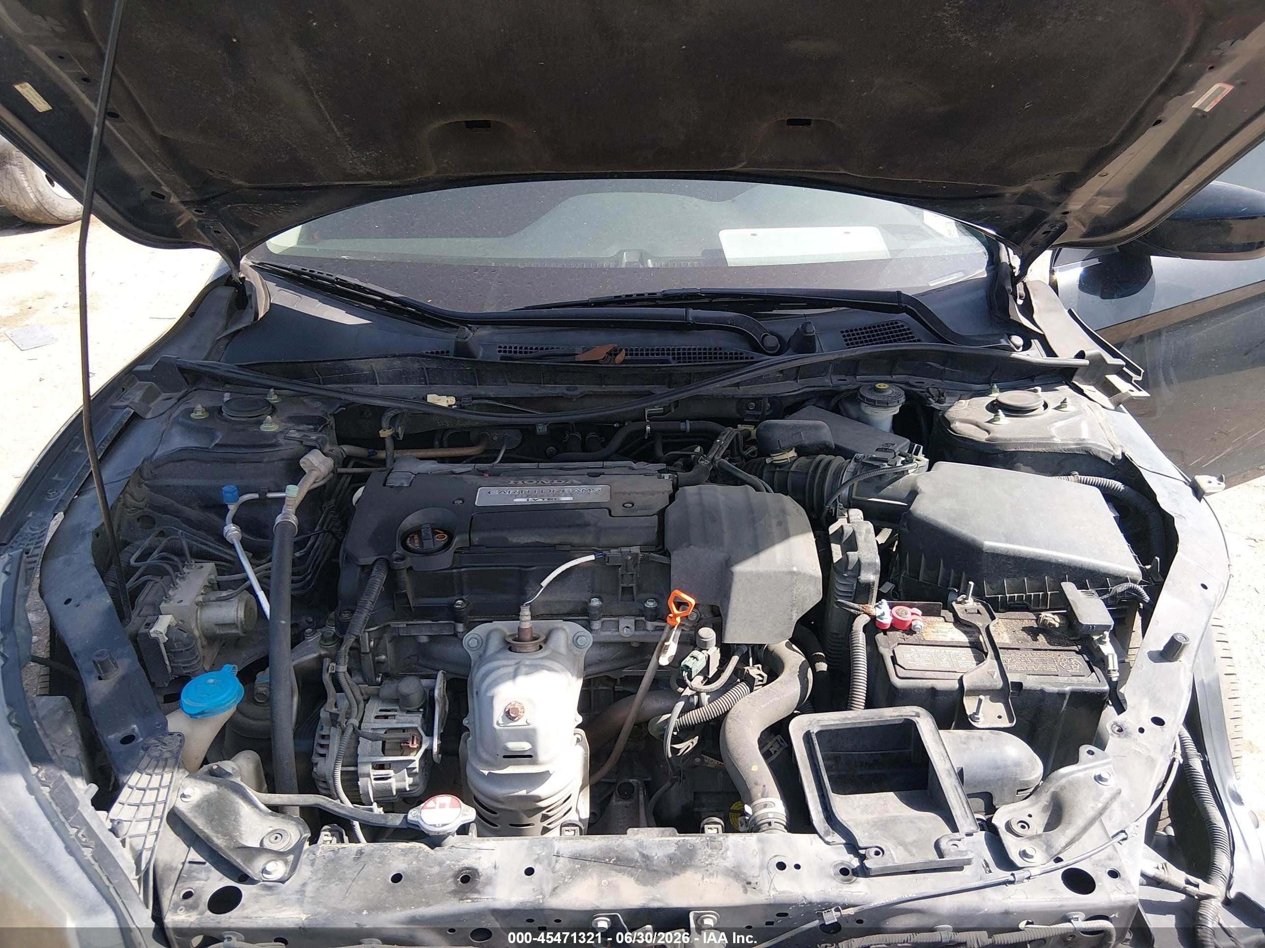 2013 Honda Accord Lx Black vin: 1HGCR2F33DA133448