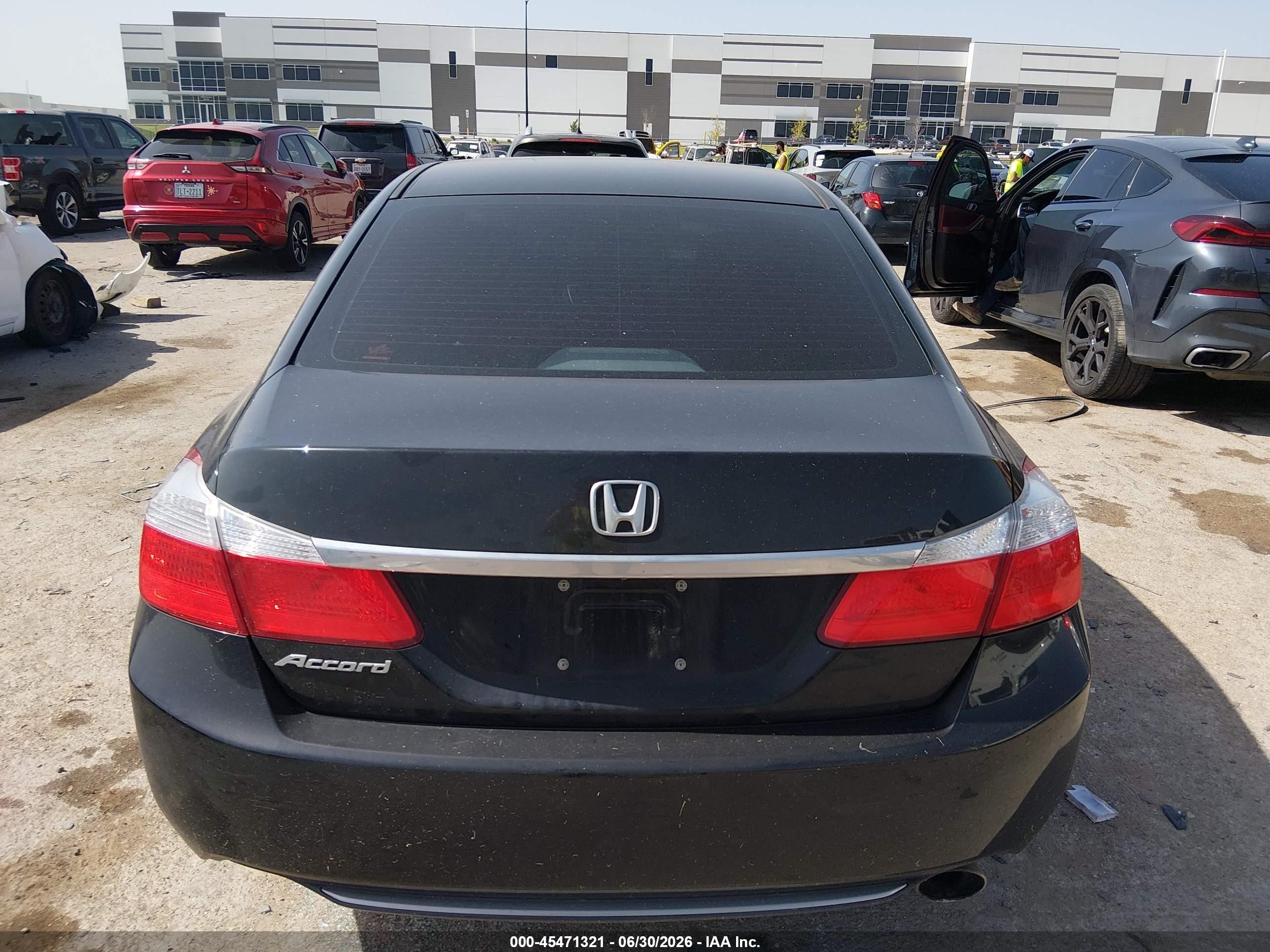 2013 Honda Accord Lx Black vin: 1HGCR2F33DA133448