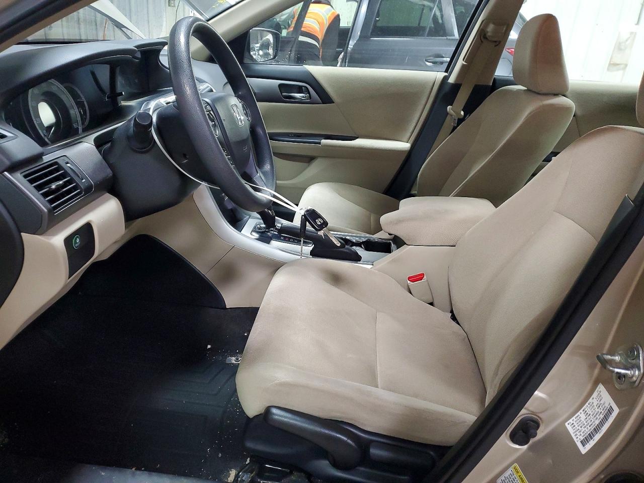 2013 Honda Accord Lx Beige vin: 1HGCR2F33DA145941