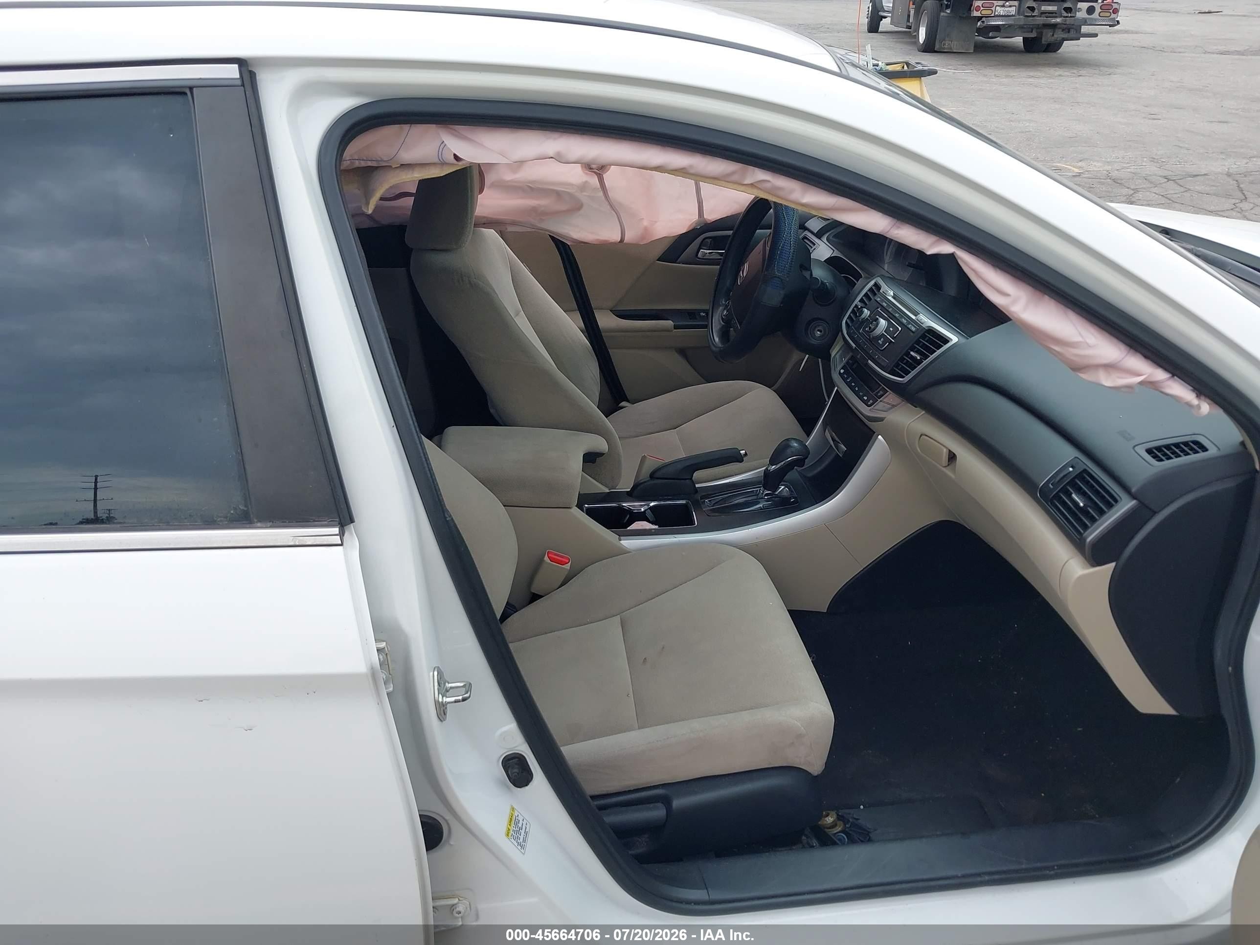 2013 Honda Accord Lx Белый vin: 1HGCR2F33DA152890