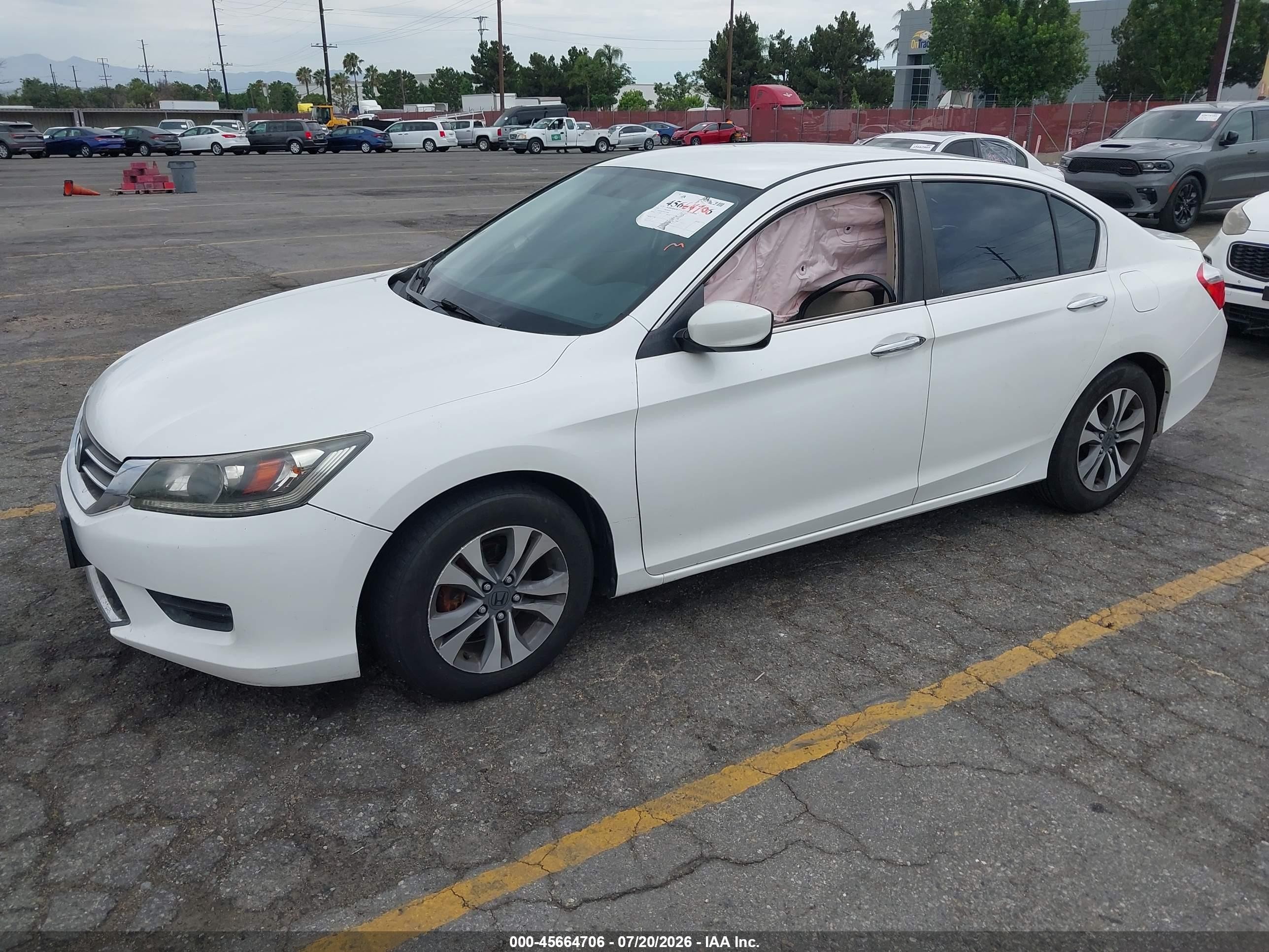 2013 Honda Accord Lx Белый vin: 1HGCR2F33DA152890