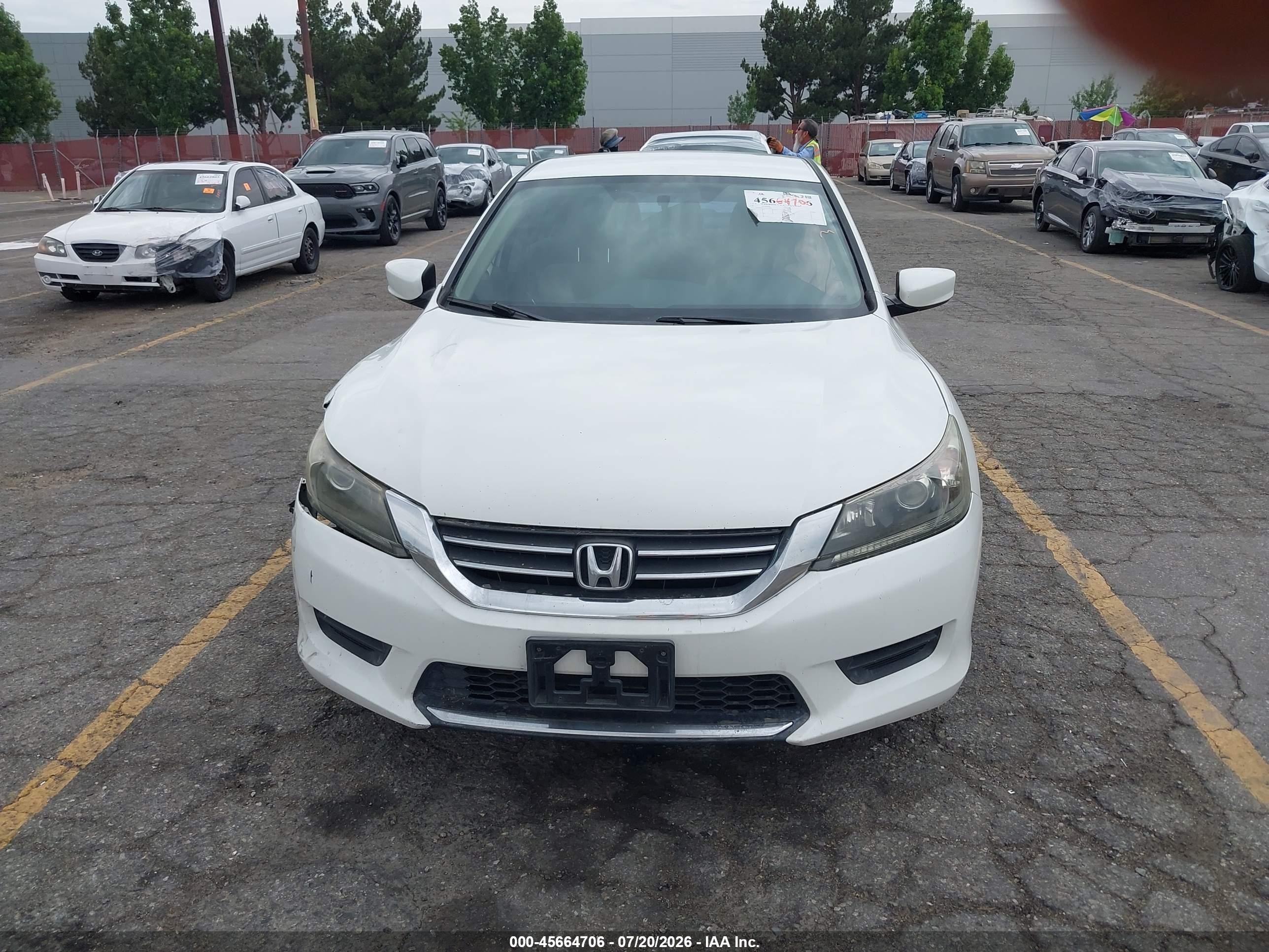 2013 Honda Accord Lx Белый vin: 1HGCR2F33DA152890