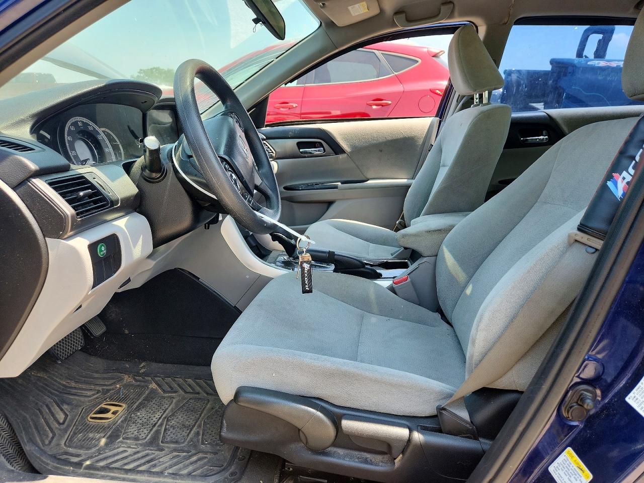 2013 Honda Accord Lx Blue vin: 1HGCR2F33DA164098