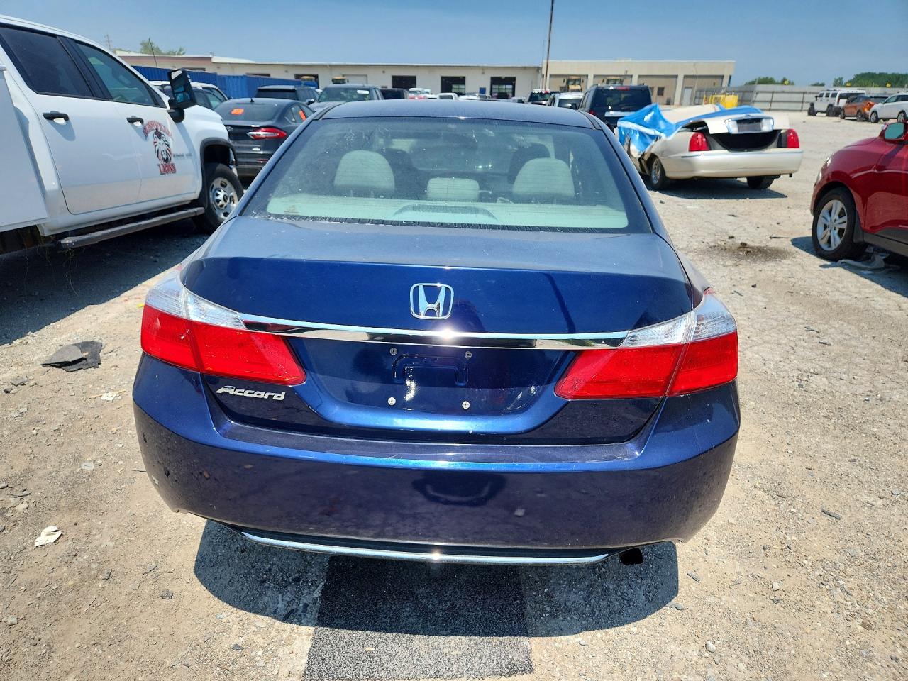 2013 Honda Accord Lx Blue vin: 1HGCR2F33DA164098