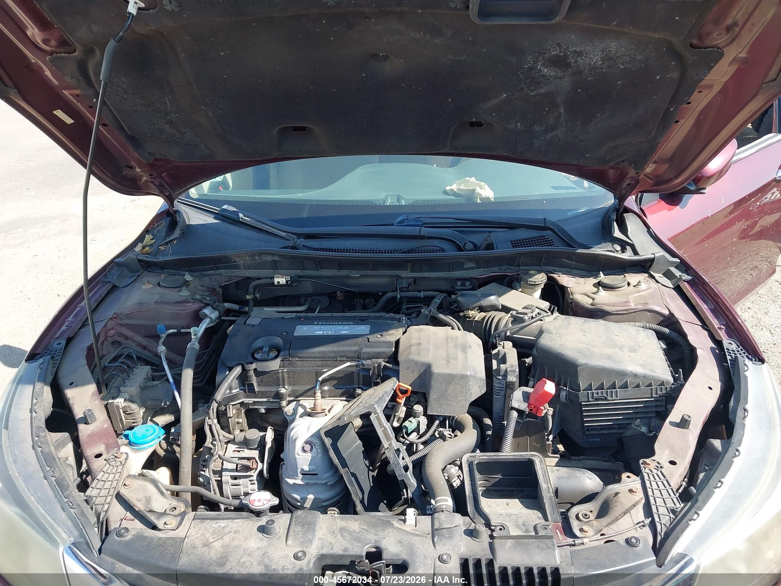 2013 Honda Accord Lx Red vin: 1HGCR2F33DA187798