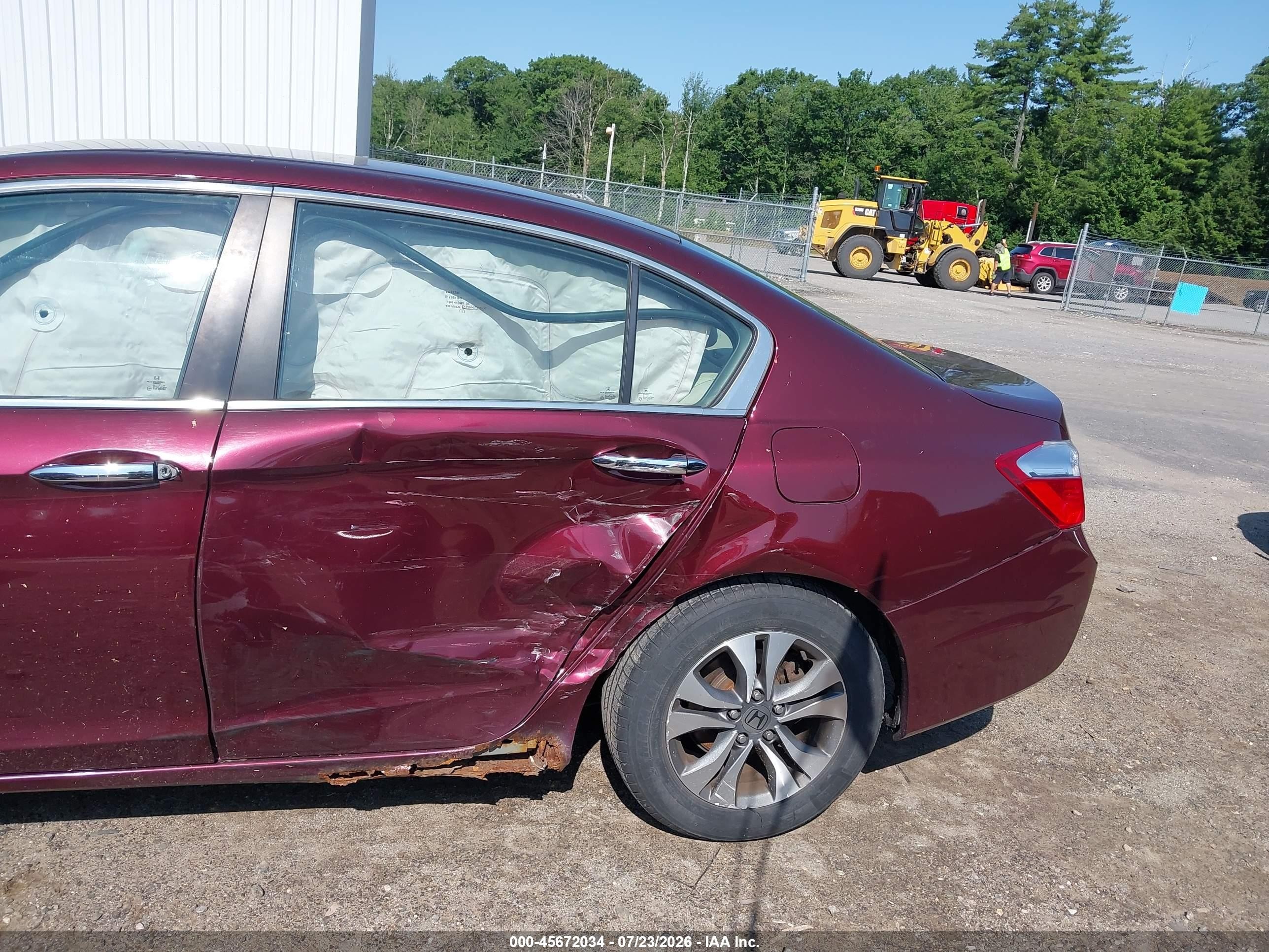 2013 Honda Accord Lx Red vin: 1HGCR2F33DA187798