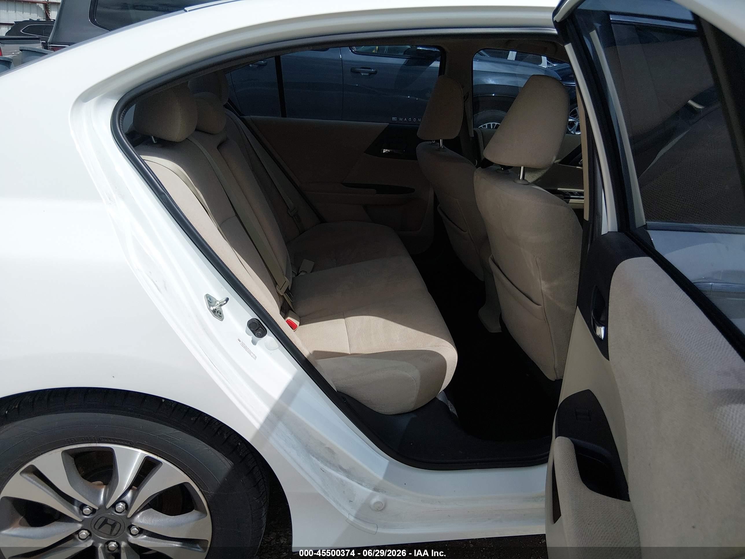 2013 Honda Accord Lx White vin: 1HGCR2F33DA191107