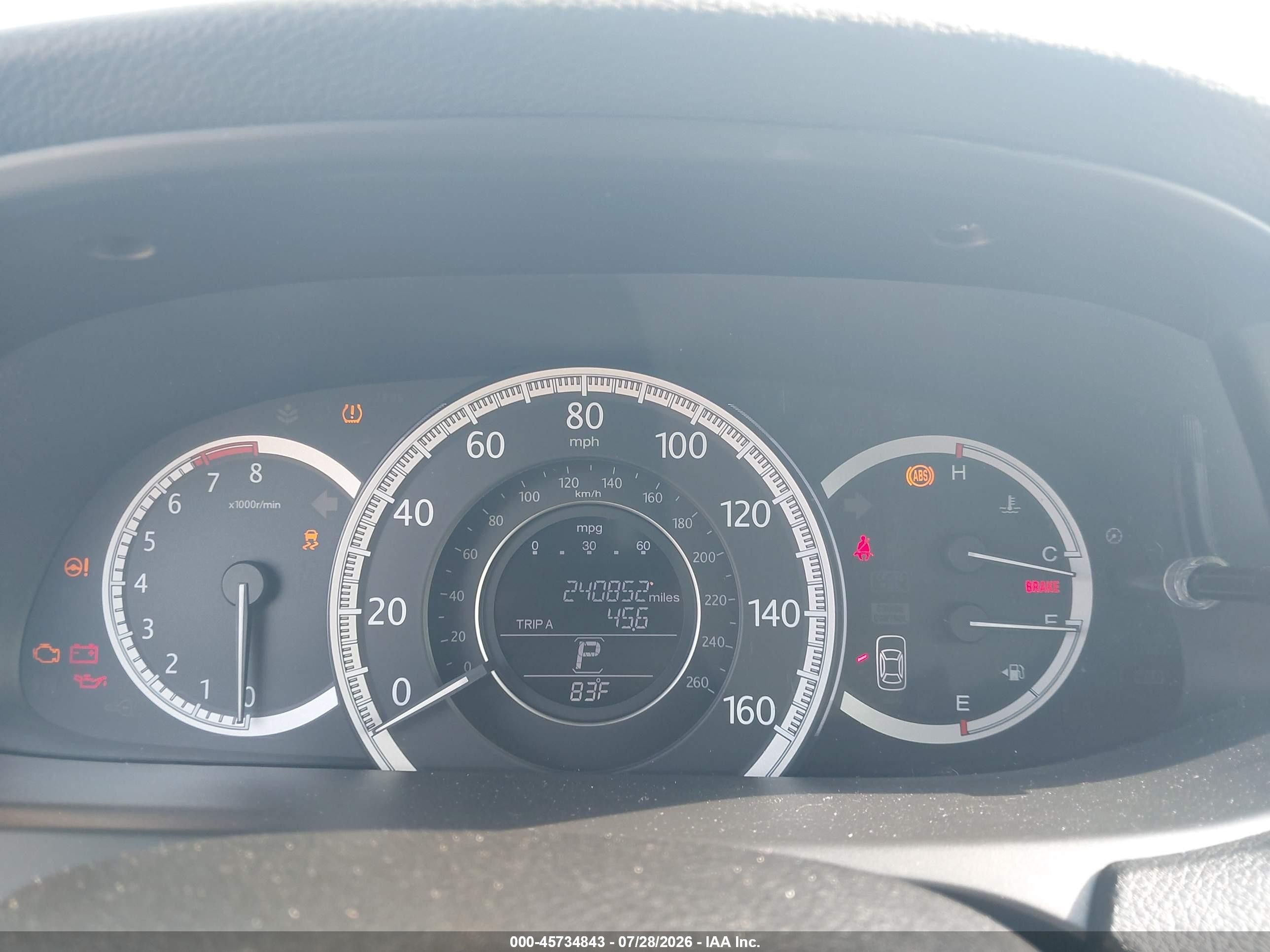 2013 Honda Accord Lx Black vin: 1HGCR2F33DA234652