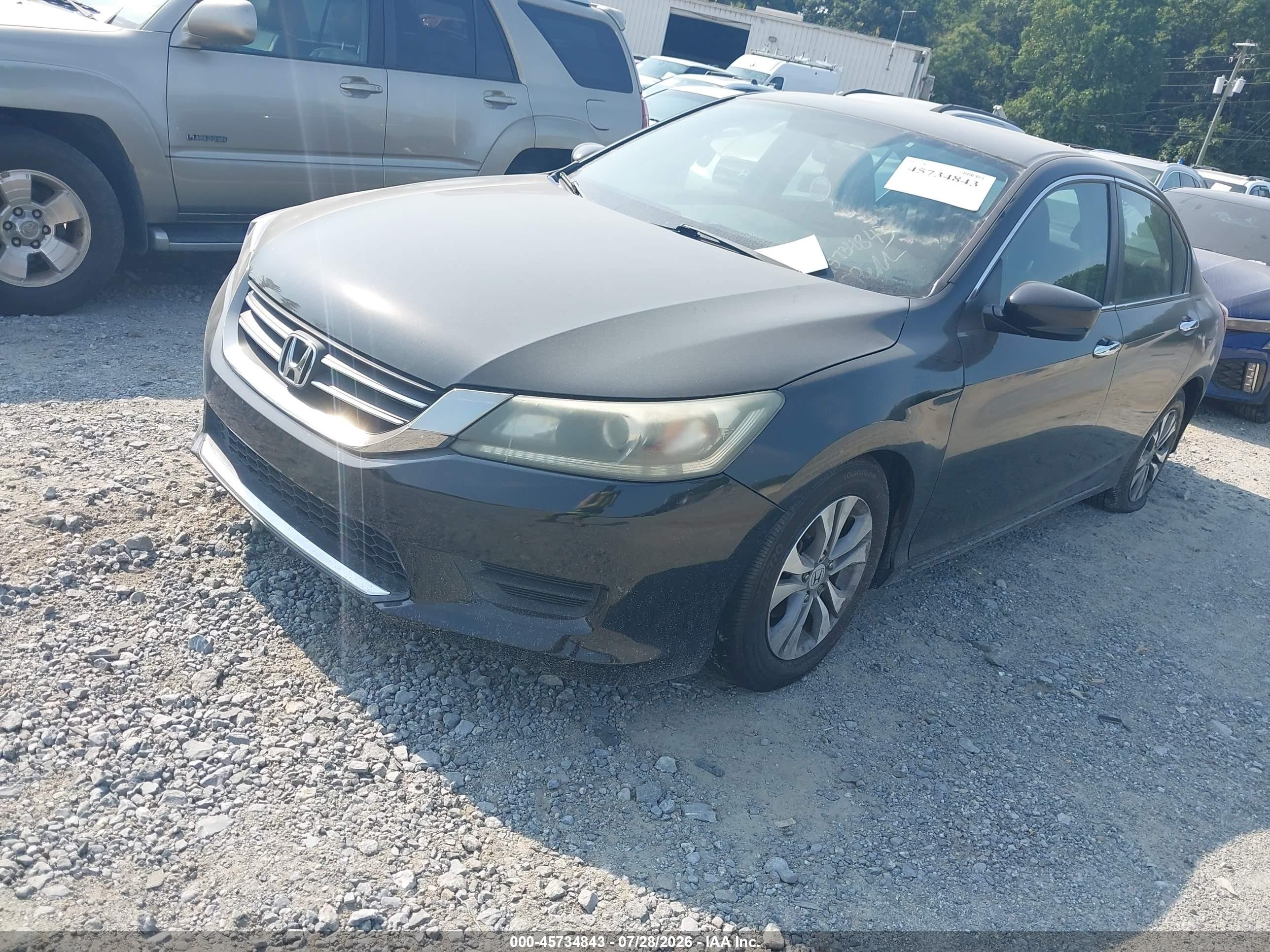 2013 Honda Accord Lx Black vin: 1HGCR2F33DA234652