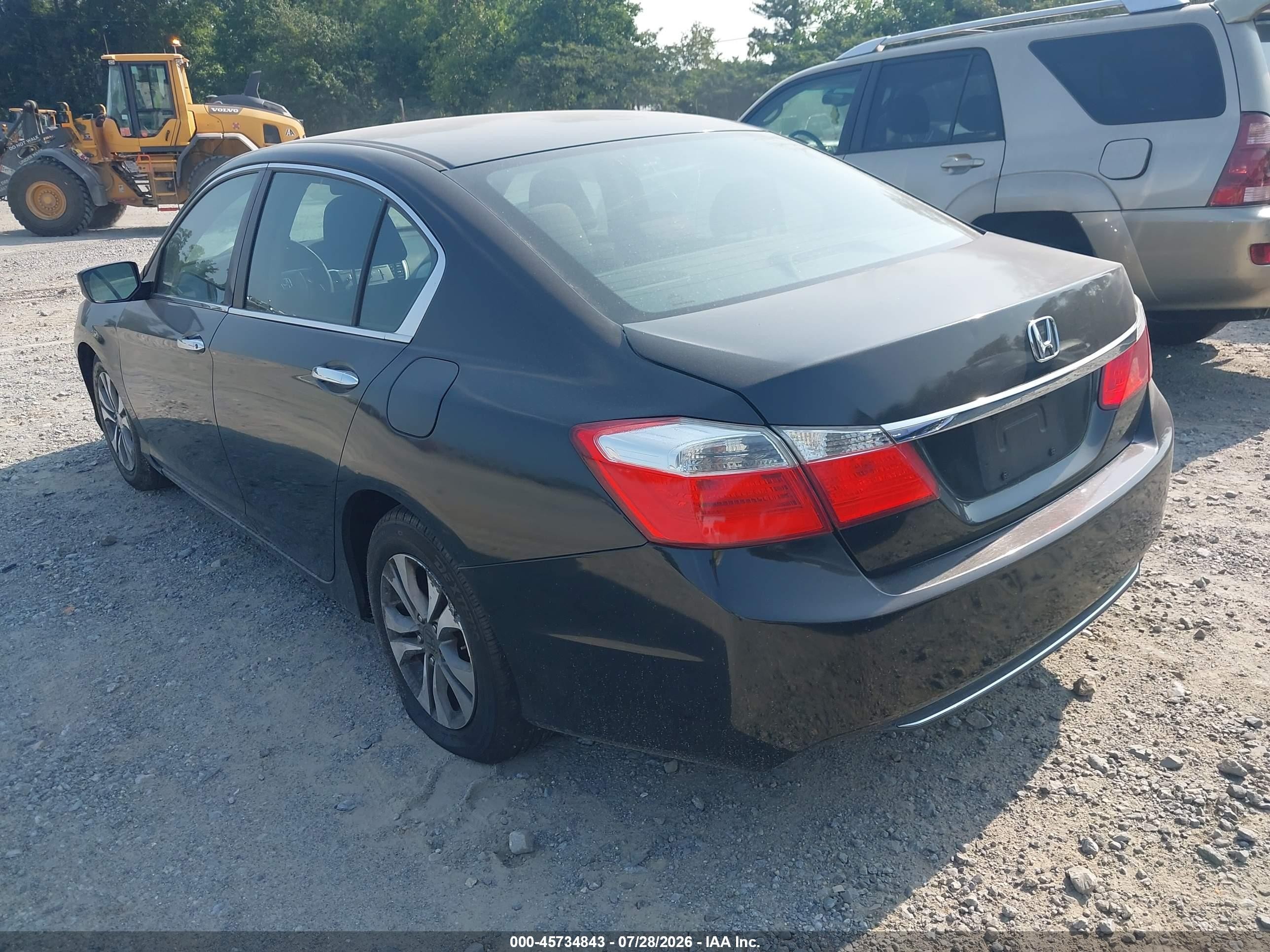 2013 Honda Accord Lx Black vin: 1HGCR2F33DA234652