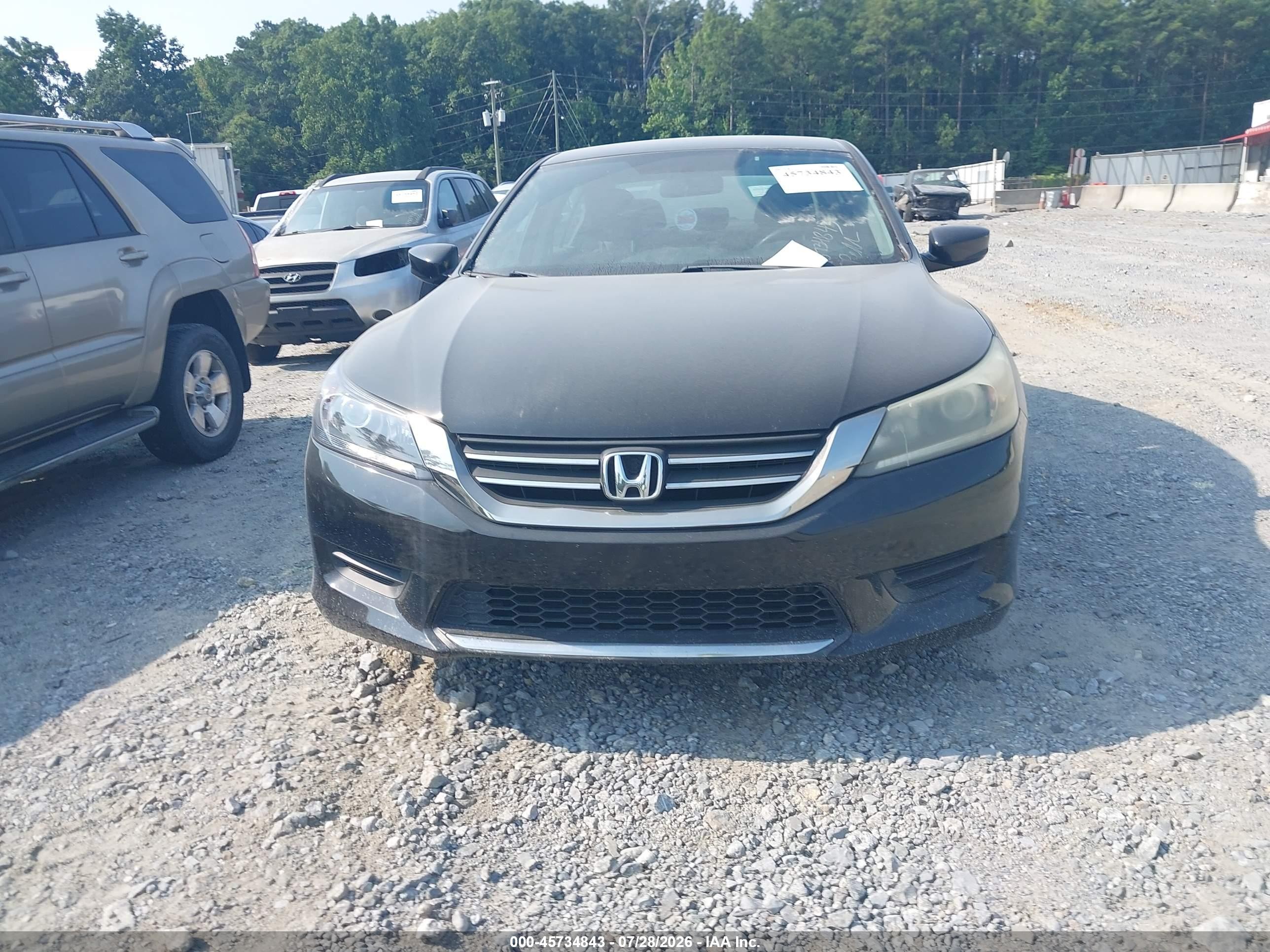 2013 Honda Accord Lx Black vin: 1HGCR2F33DA234652