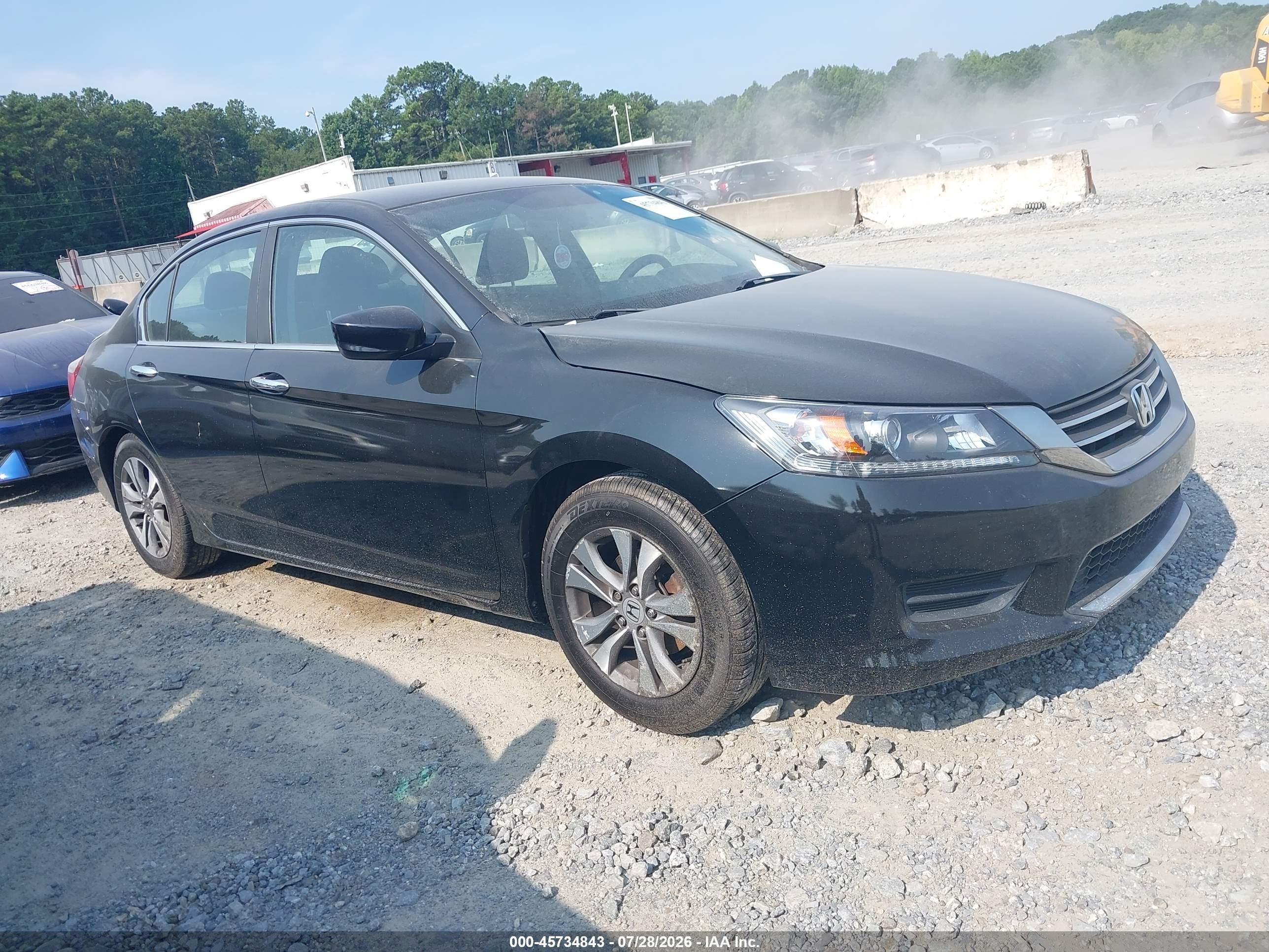 2013 Honda Accord Lx Black vin: 1HGCR2F33DA234652