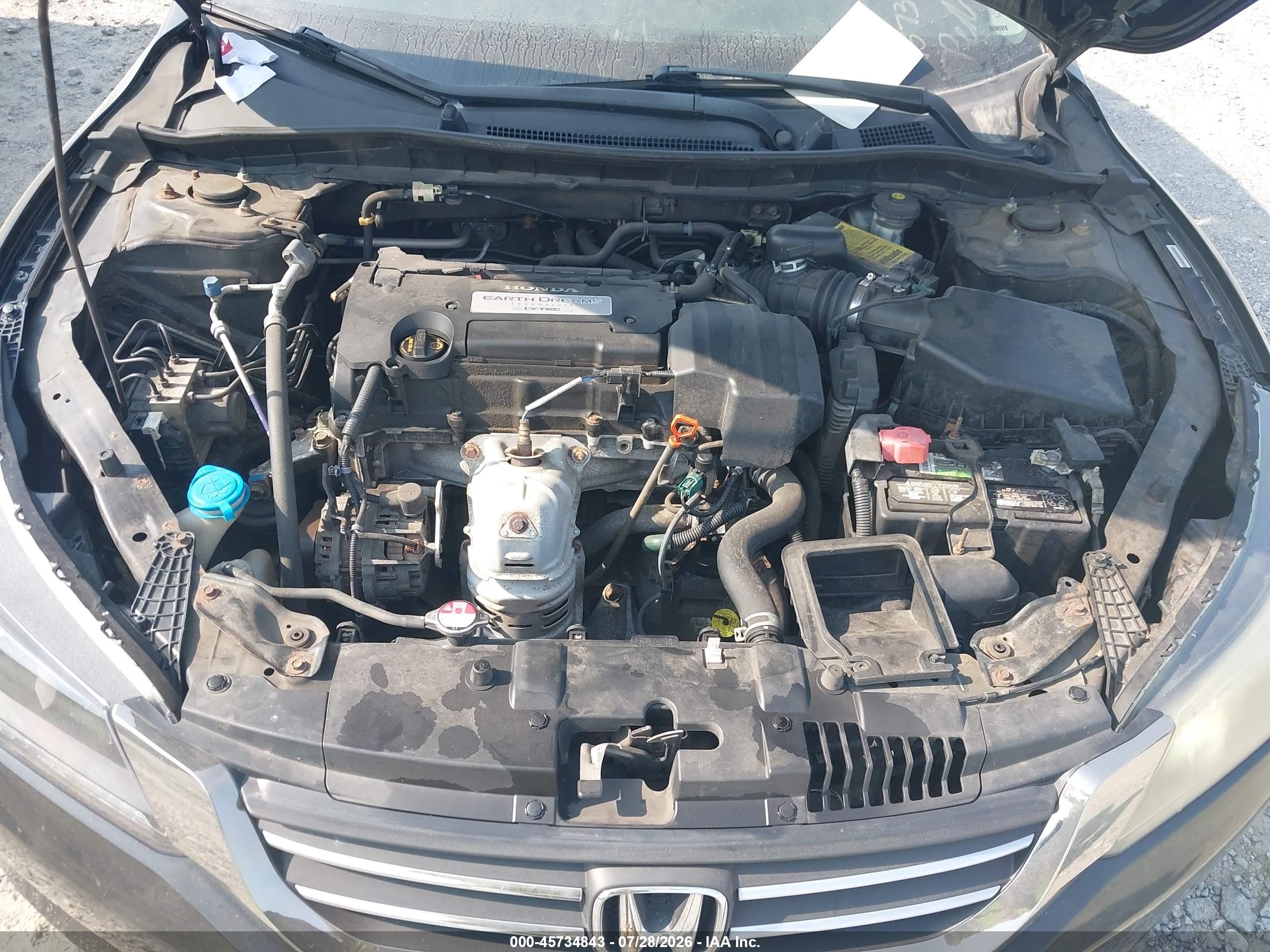 2013 Honda Accord Lx Black vin: 1HGCR2F33DA234652