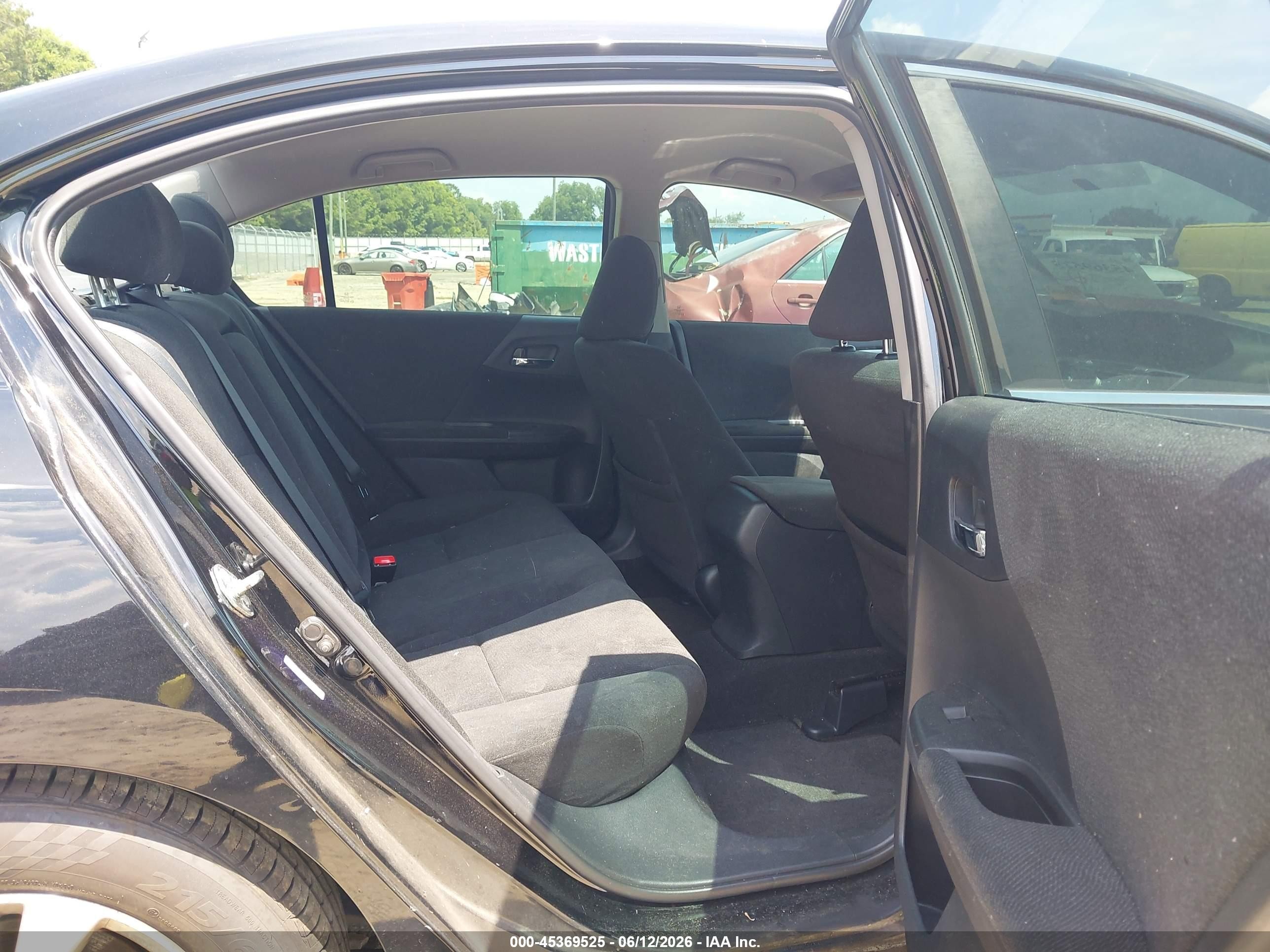 2013 Honda Accord Lx Black vin: 1HGCR2F33DA264704