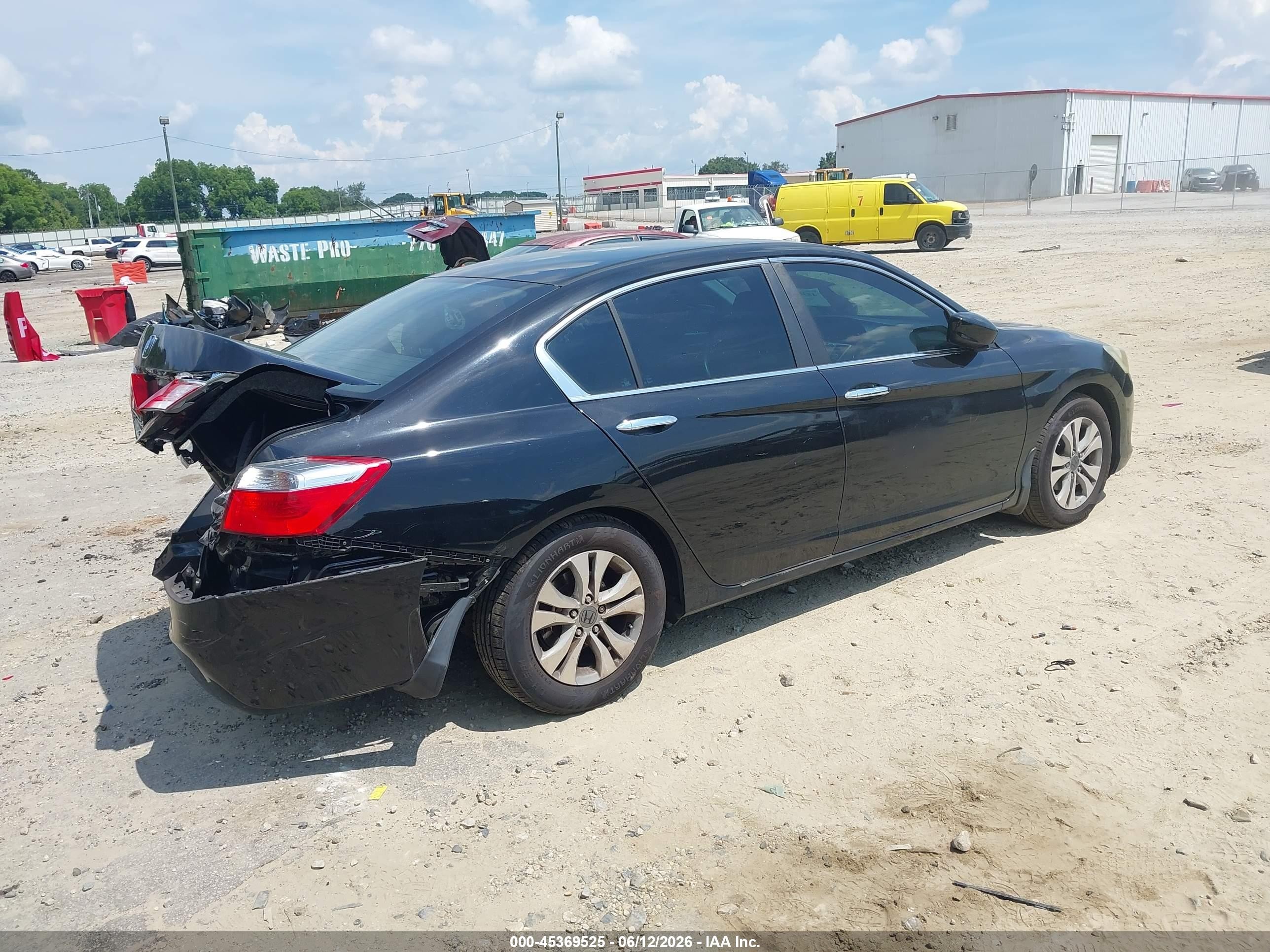 2013 Honda Accord Lx Black vin: 1HGCR2F33DA264704