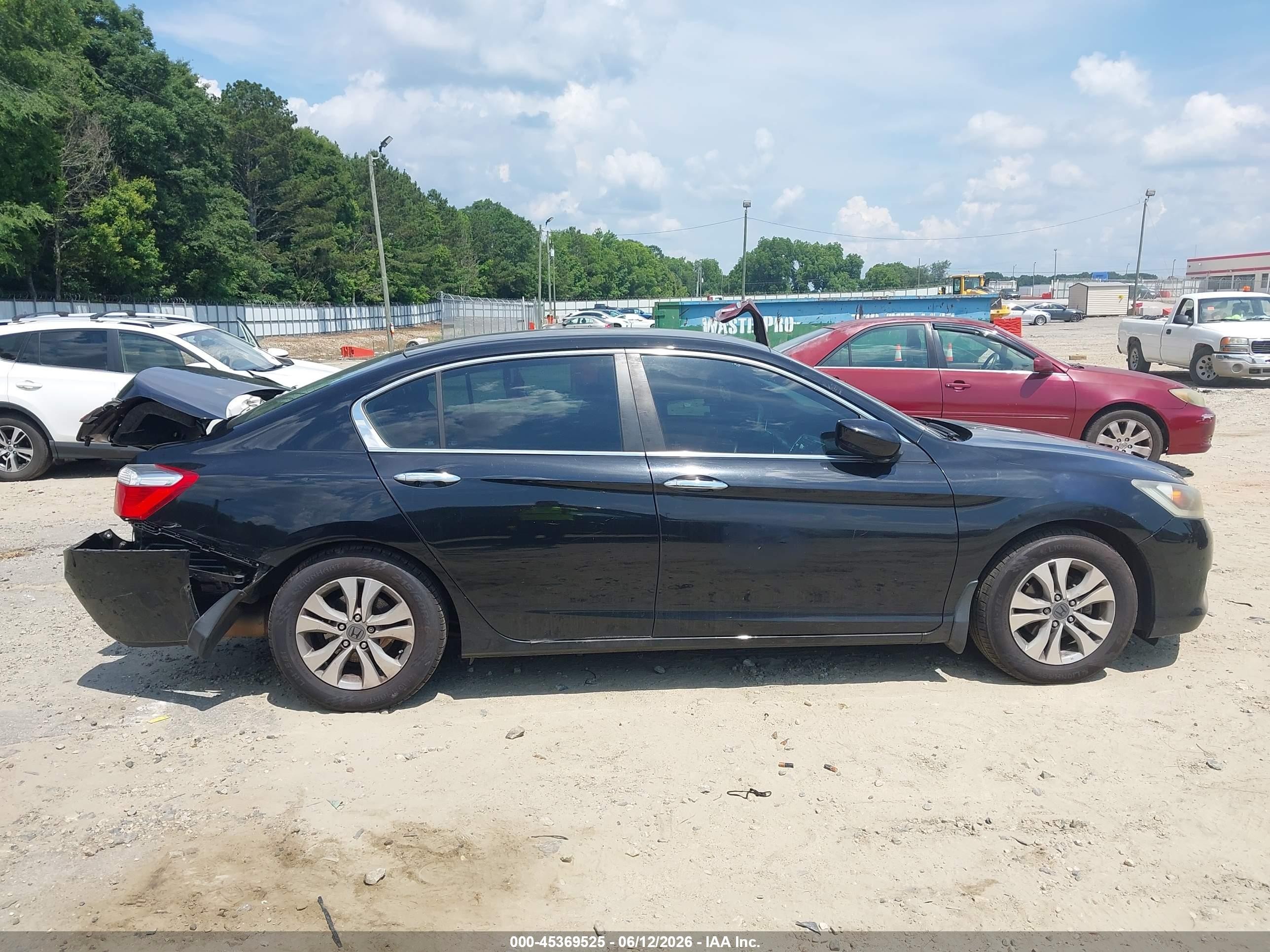2013 Honda Accord Lx Black vin: 1HGCR2F33DA264704
