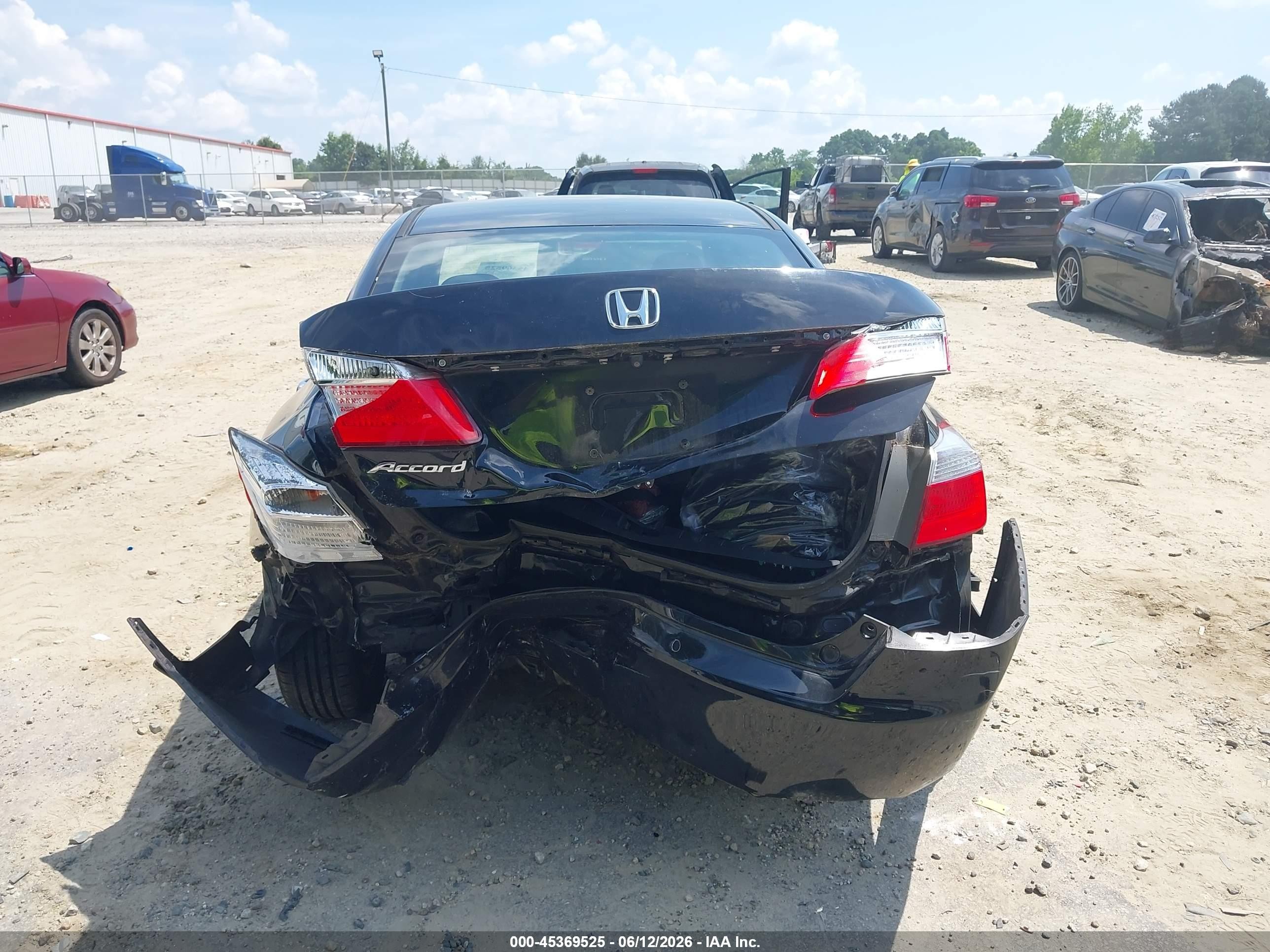 2013 Honda Accord Lx Black vin: 1HGCR2F33DA264704