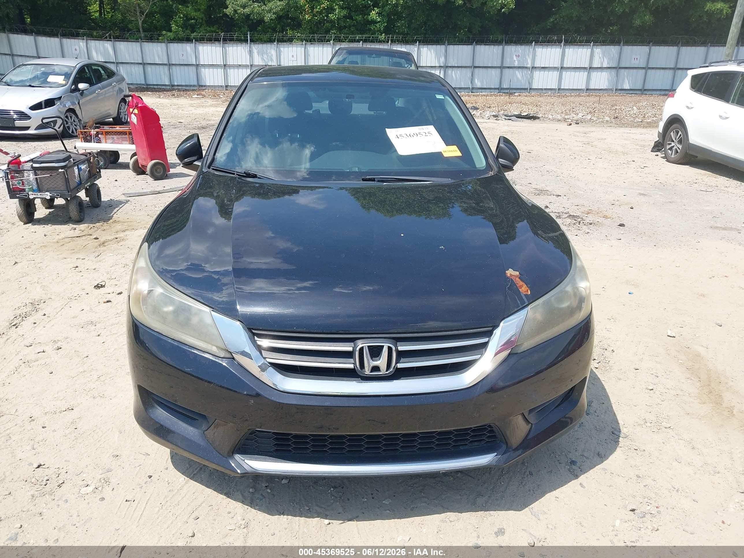 2013 Honda Accord Lx Black vin: 1HGCR2F33DA264704
