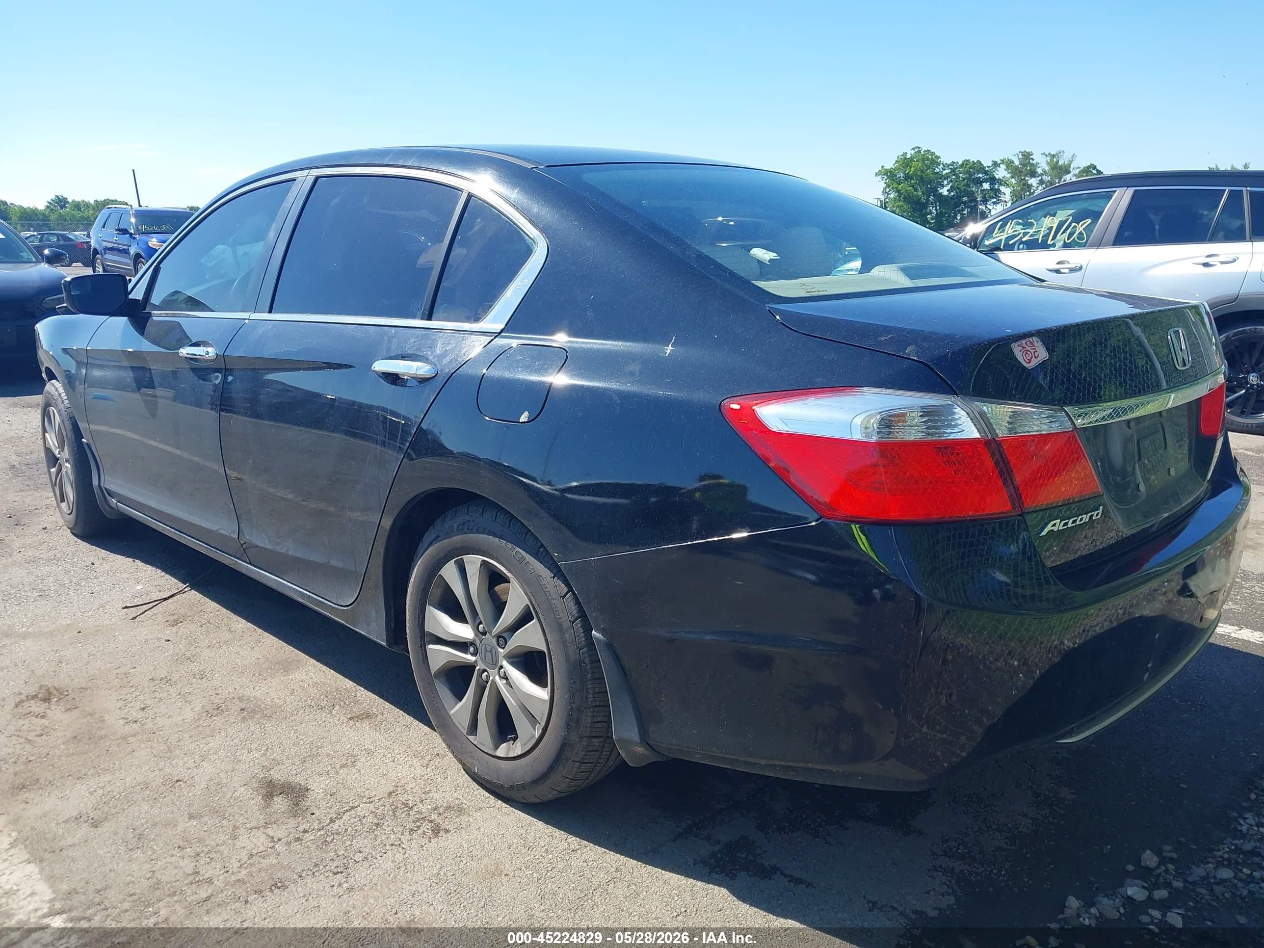 2013 Honda Accord Lx Black vin: 1HGCR2F33DA266601