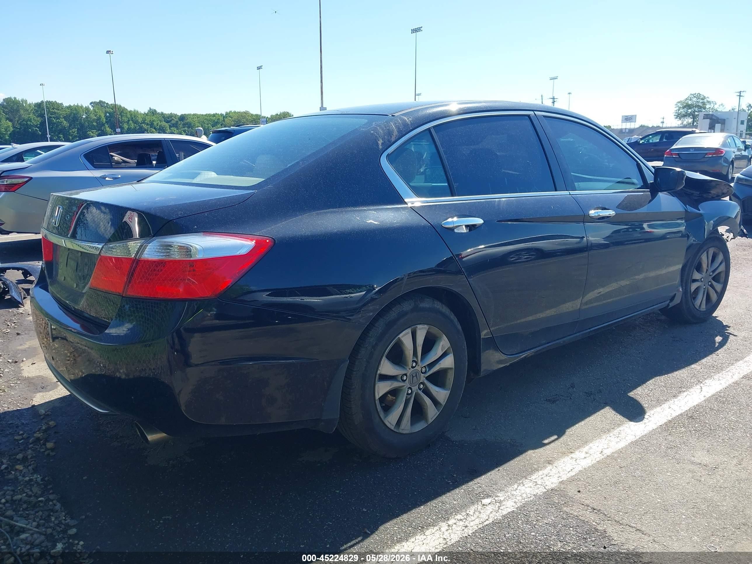 2013 Honda Accord Lx Black vin: 1HGCR2F33DA266601