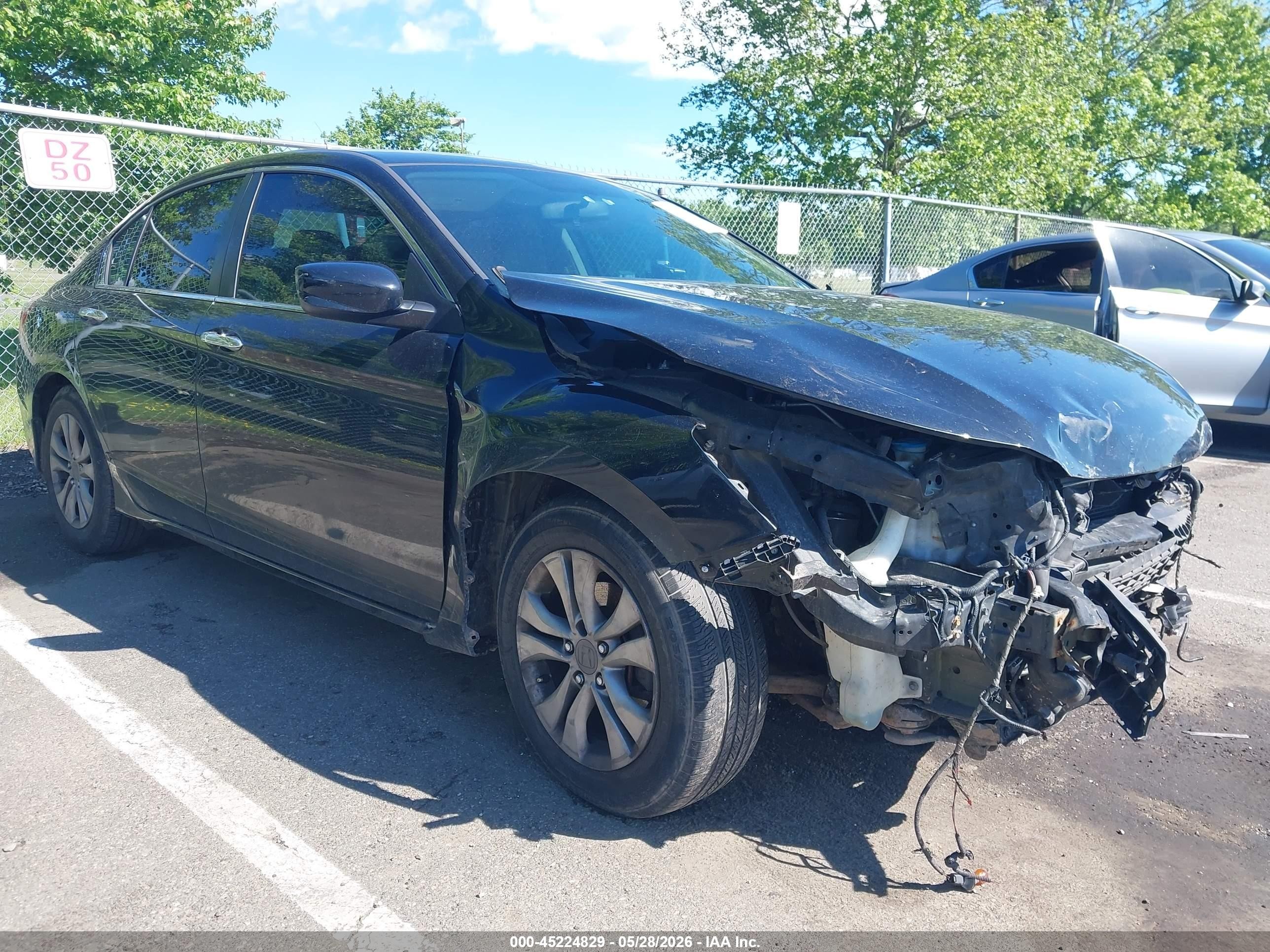 2013 Honda Accord Lx Black vin: 1HGCR2F33DA266601
