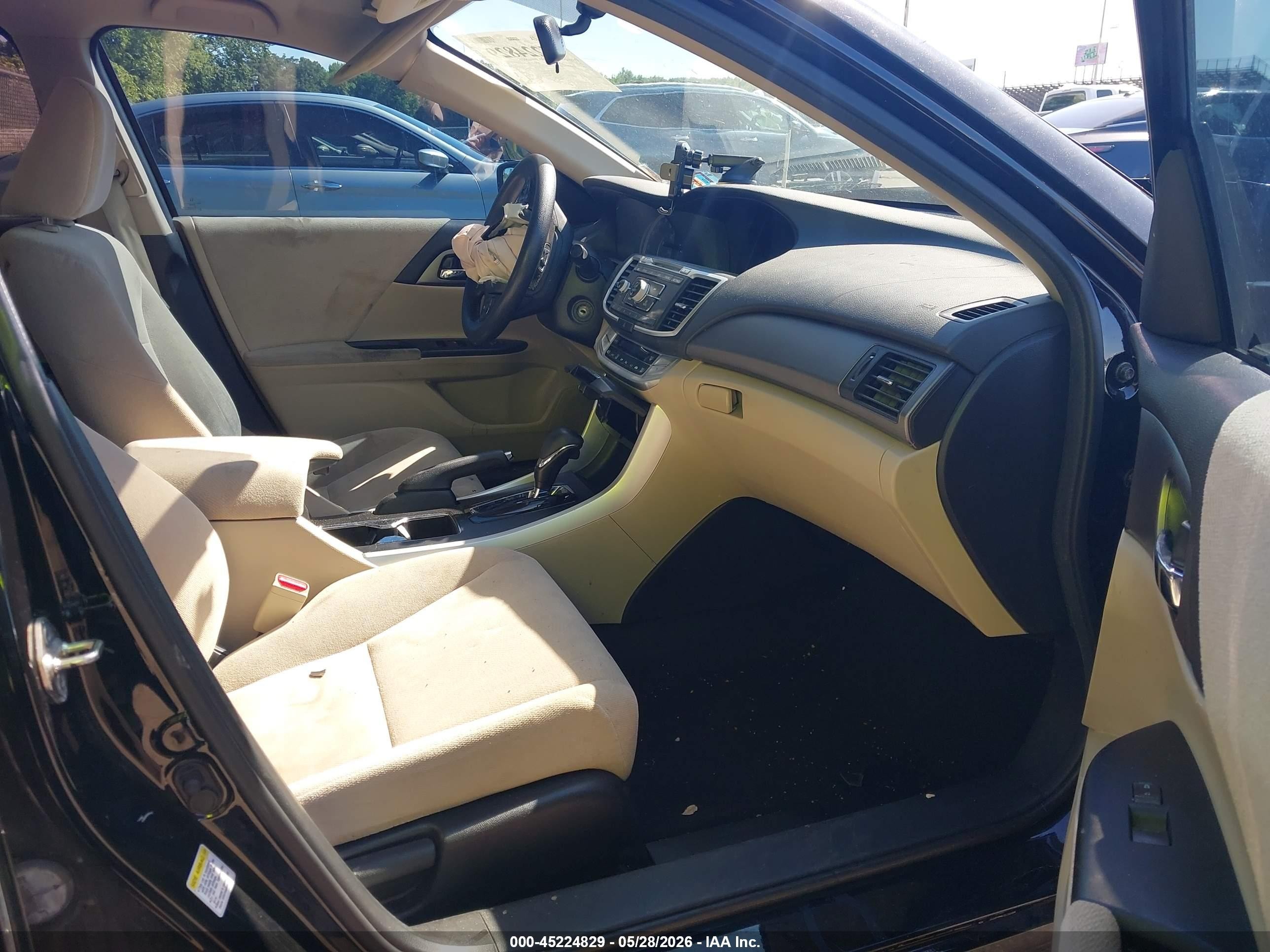 2013 Honda Accord Lx Black vin: 1HGCR2F33DA266601