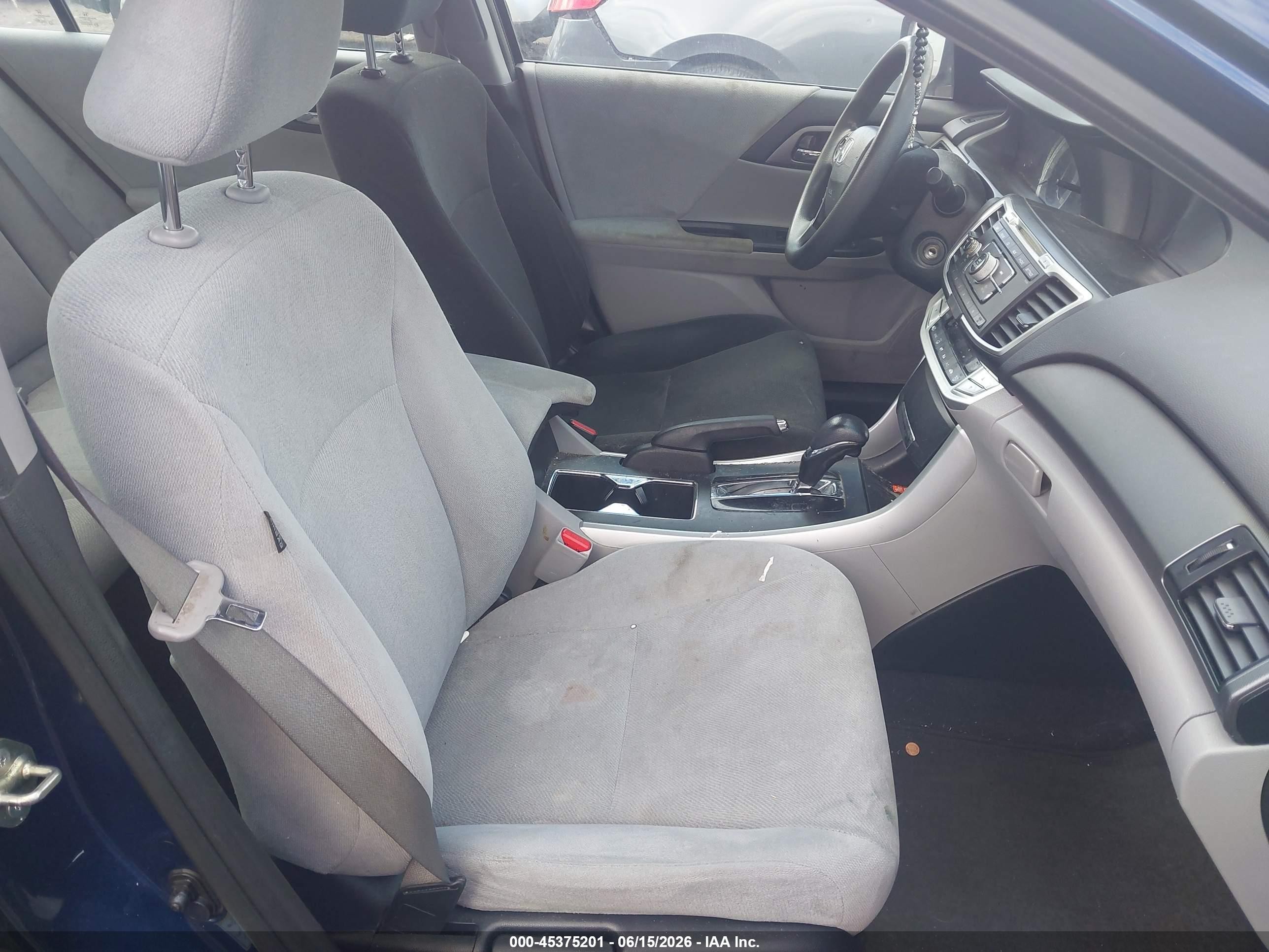 2013 Honda Accord Lx Blue vin: 1HGCR2F33DA274794
