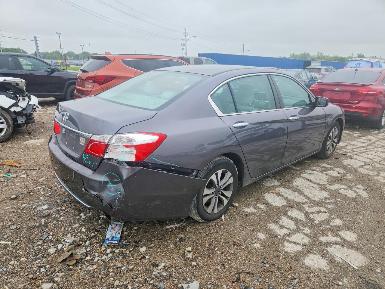 2013 Honda Accord Lx Gray vin: 1HGCR2F33DA281955