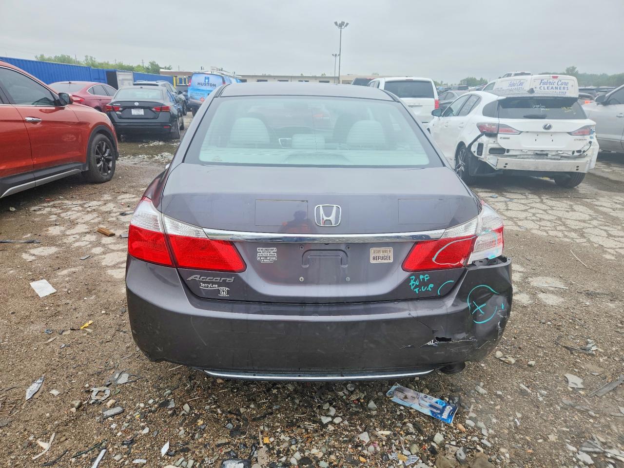 2013 Honda Accord Lx Gray vin: 1HGCR2F33DA281955