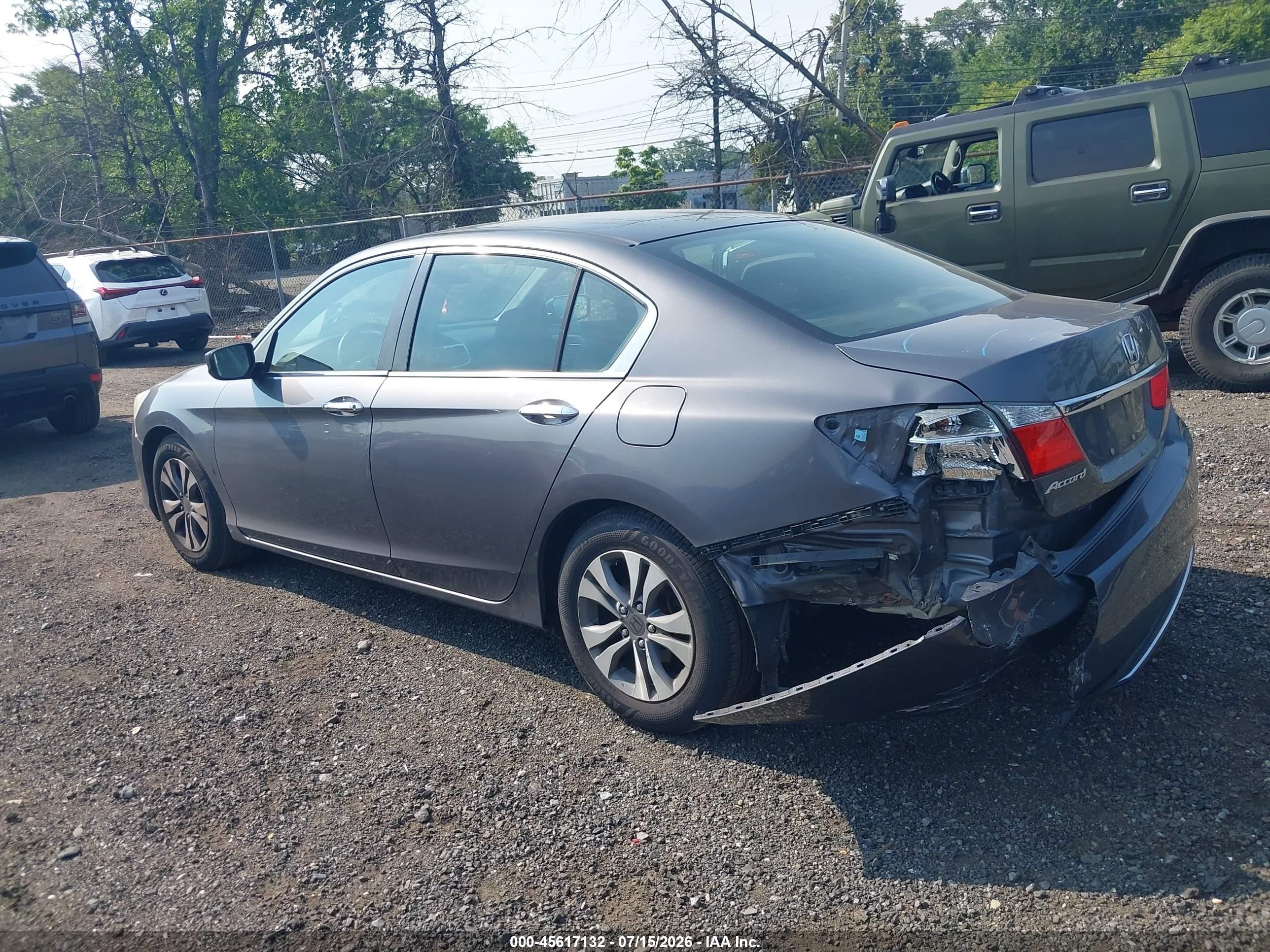2013 Honda Accord Lx Gray vin: 1HGCR2F33DA282149