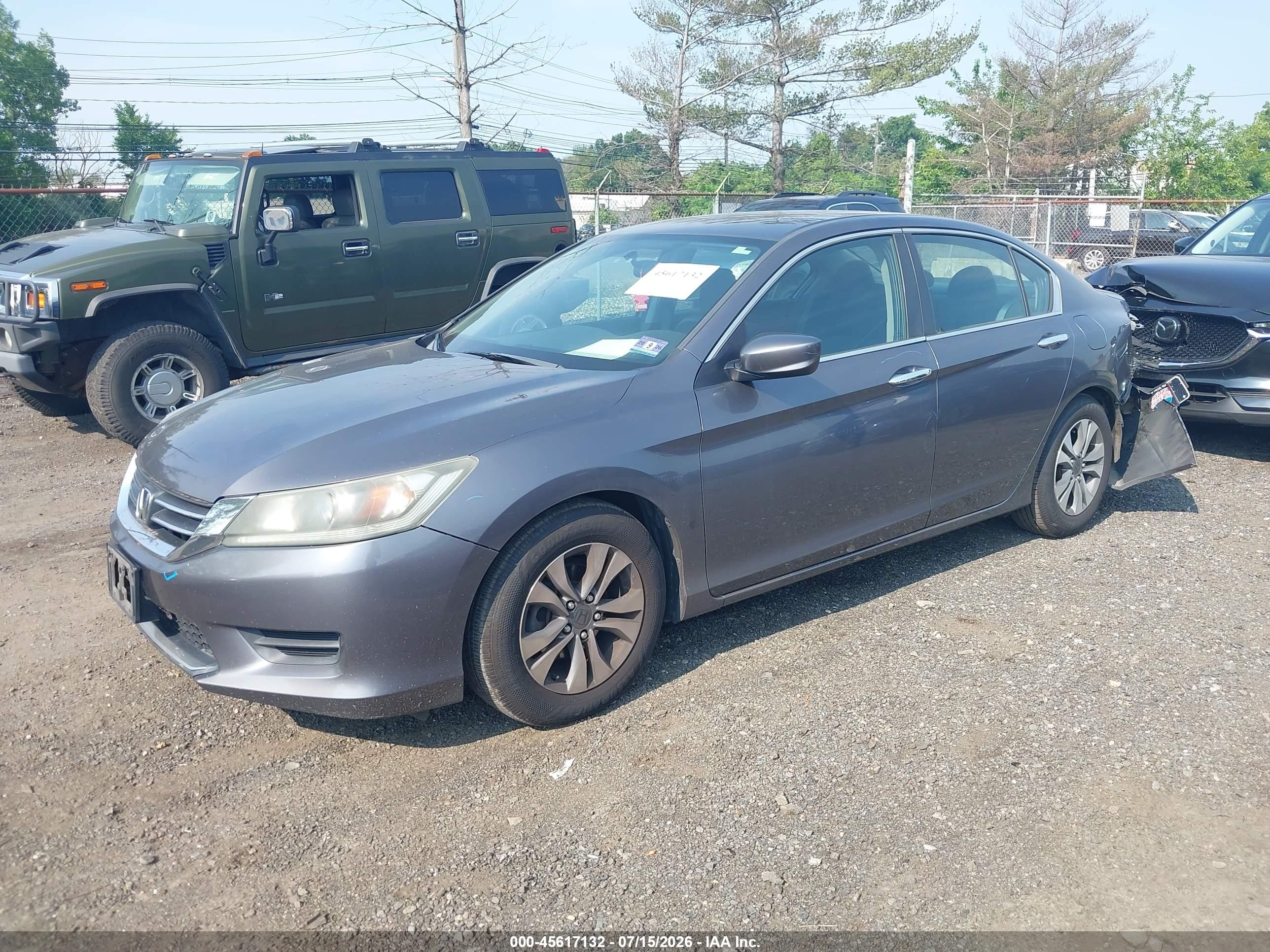 2013 Honda Accord Lx Gray vin: 1HGCR2F33DA282149