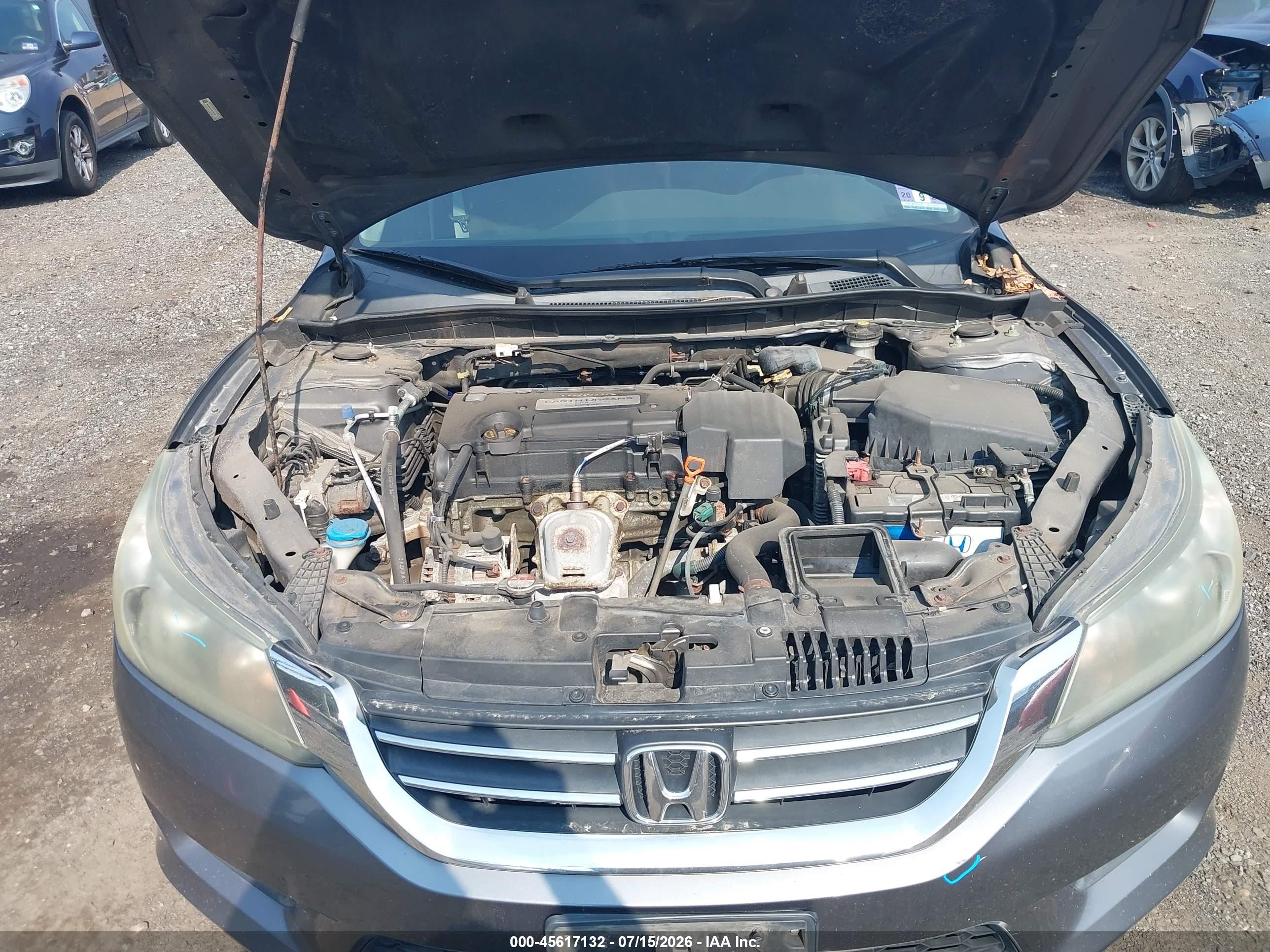 2013 Honda Accord Lx Gray vin: 1HGCR2F33DA282149