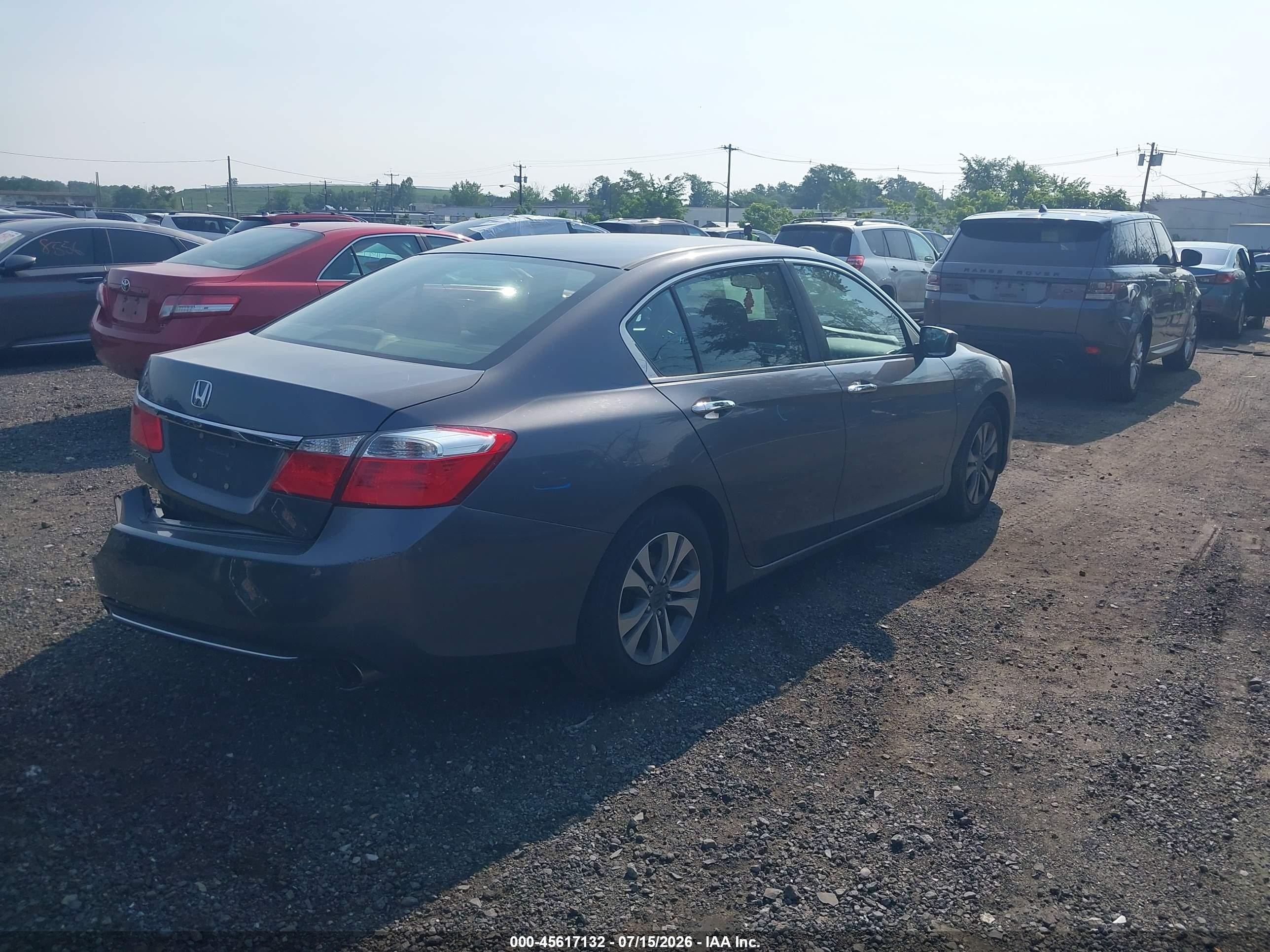 2013 Honda Accord Lx Gray vin: 1HGCR2F33DA282149