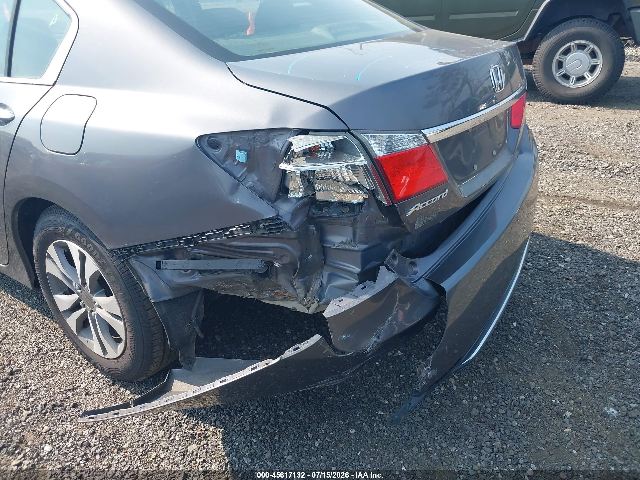 2013 Honda Accord Lx Gray vin: 1HGCR2F33DA282149