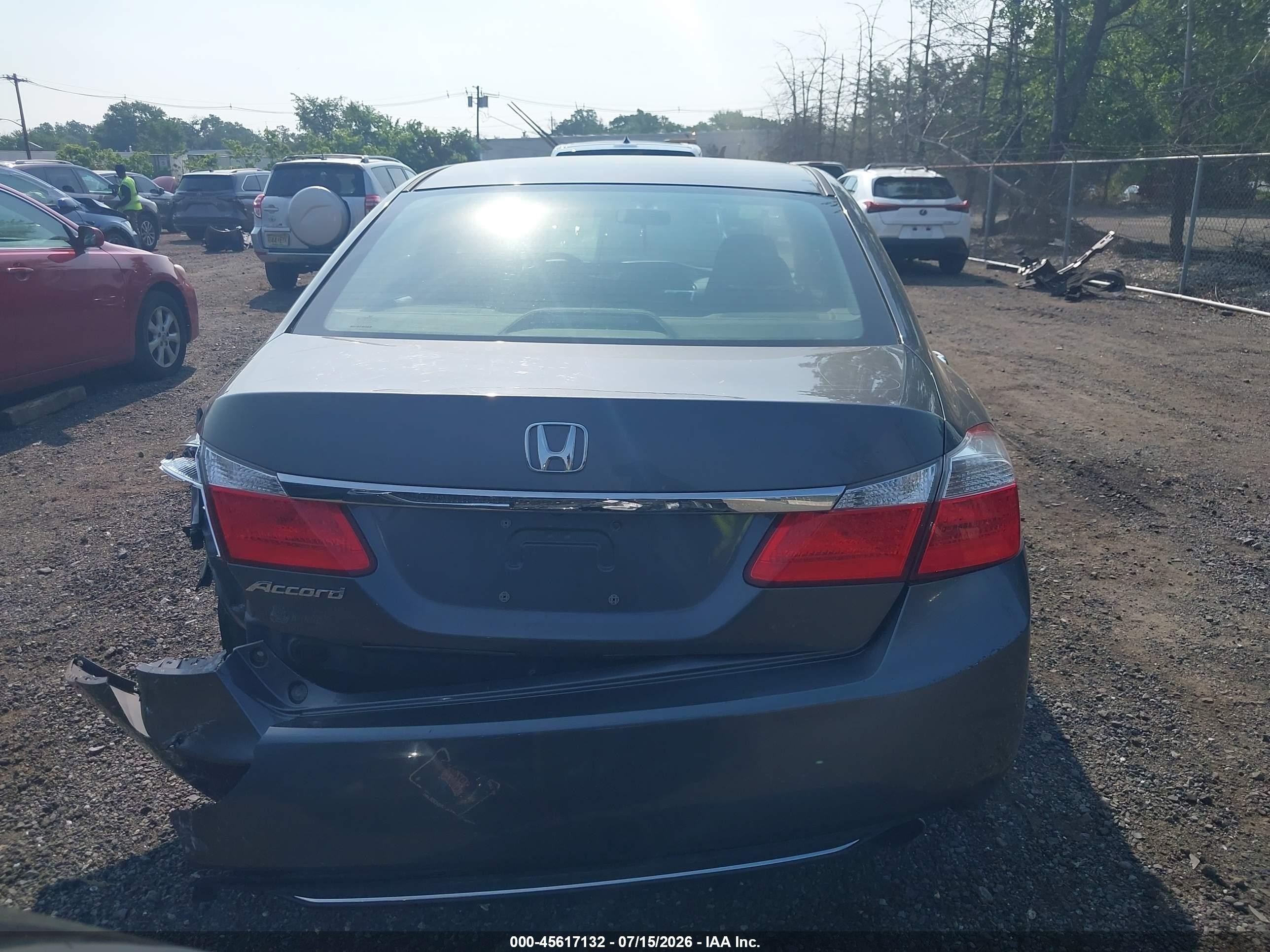 2013 Honda Accord Lx Gray vin: 1HGCR2F33DA282149