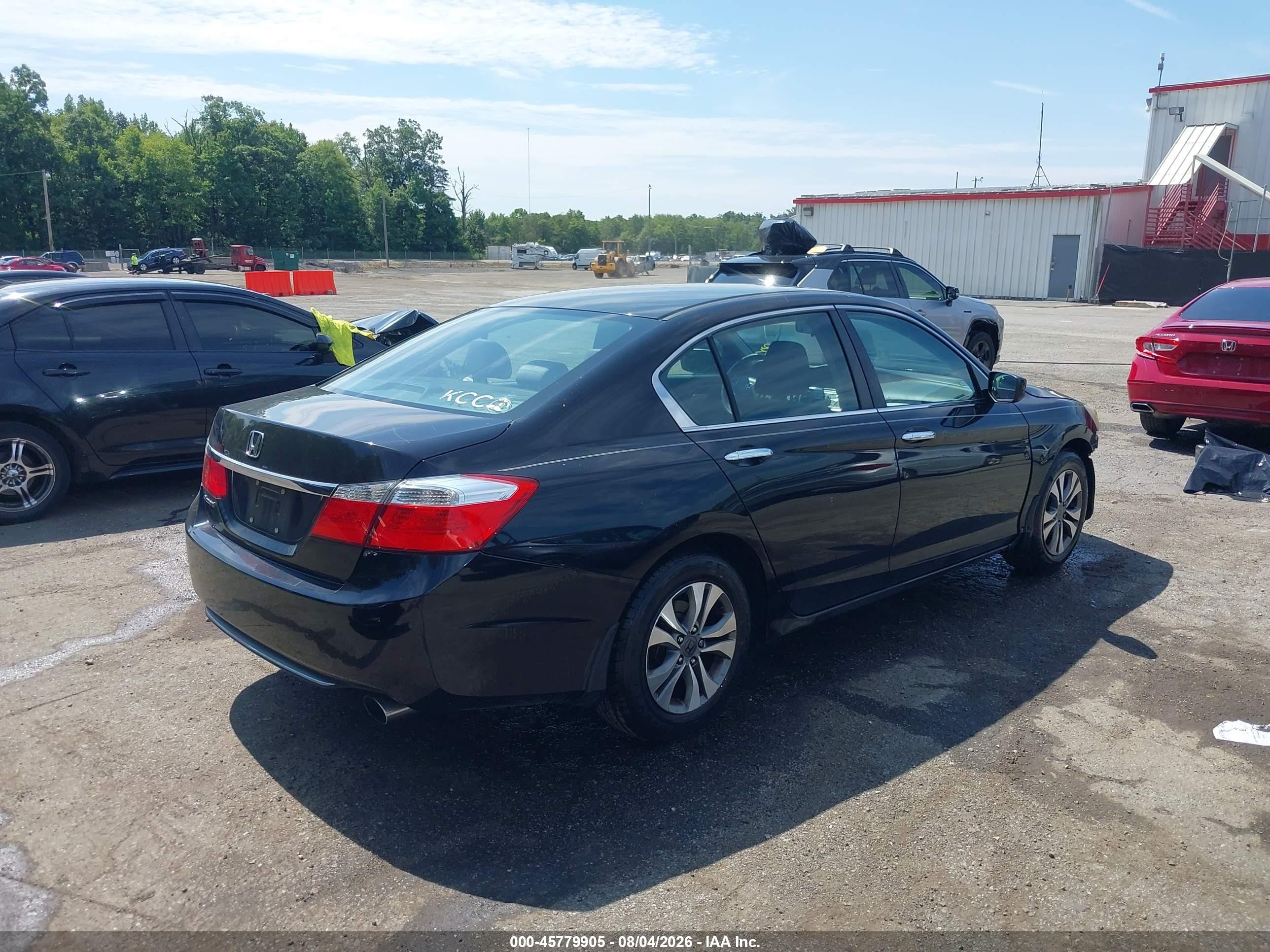 2014 Honda Accord Lx Black vin: 1HGCR2F33EA000657