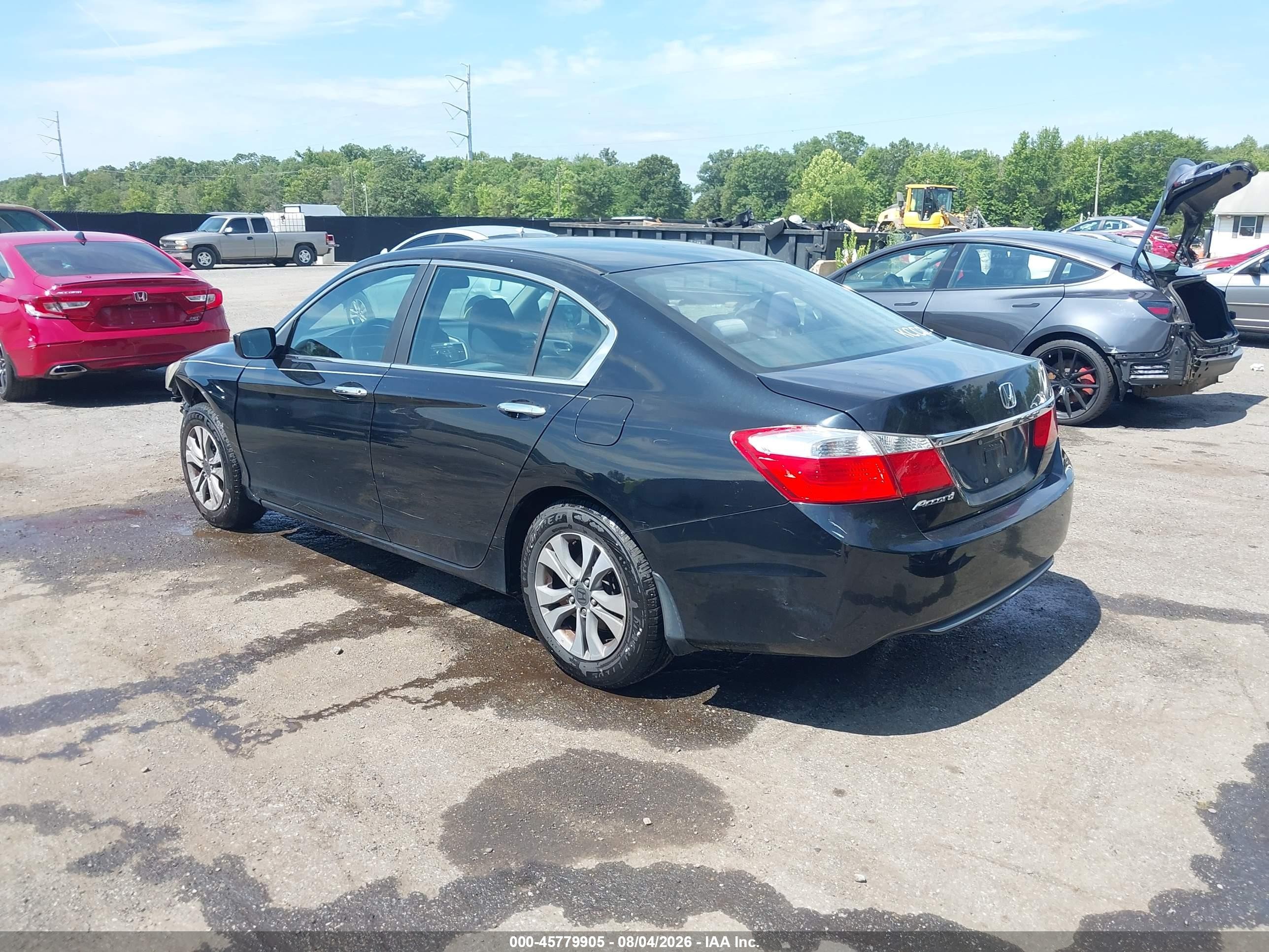 2014 Honda Accord Lx Black vin: 1HGCR2F33EA000657