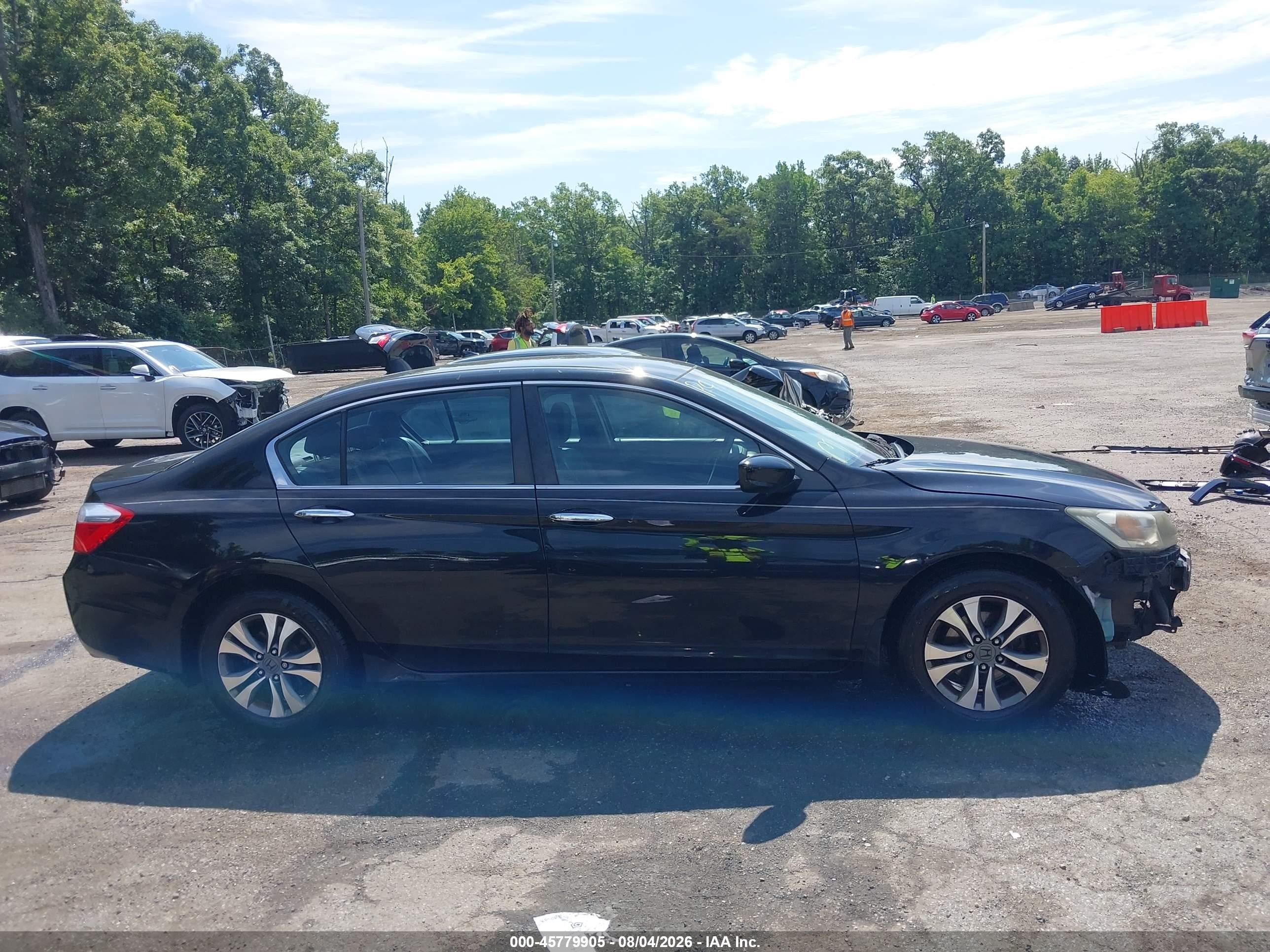 2014 Honda Accord Lx Black vin: 1HGCR2F33EA000657