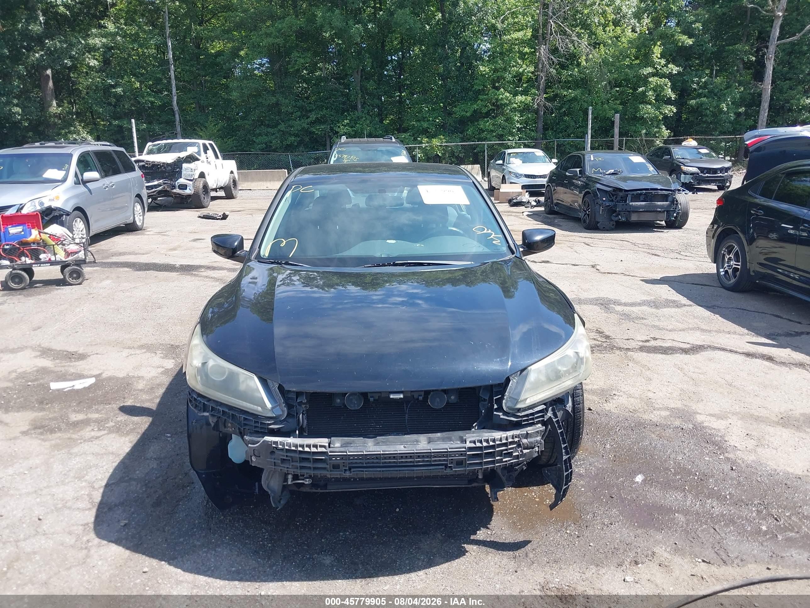 2014 Honda Accord Lx Black vin: 1HGCR2F33EA000657