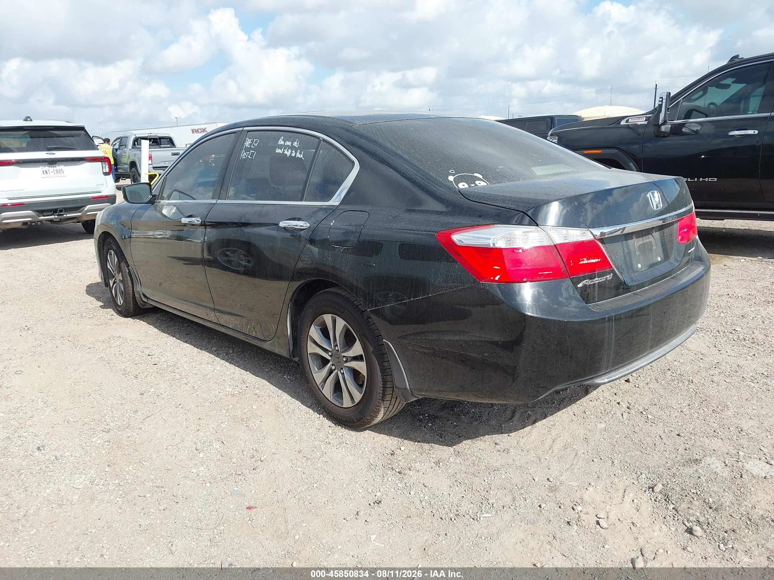 2014 Honda Accord Lx Black vin: 1HGCR2F33EA012839