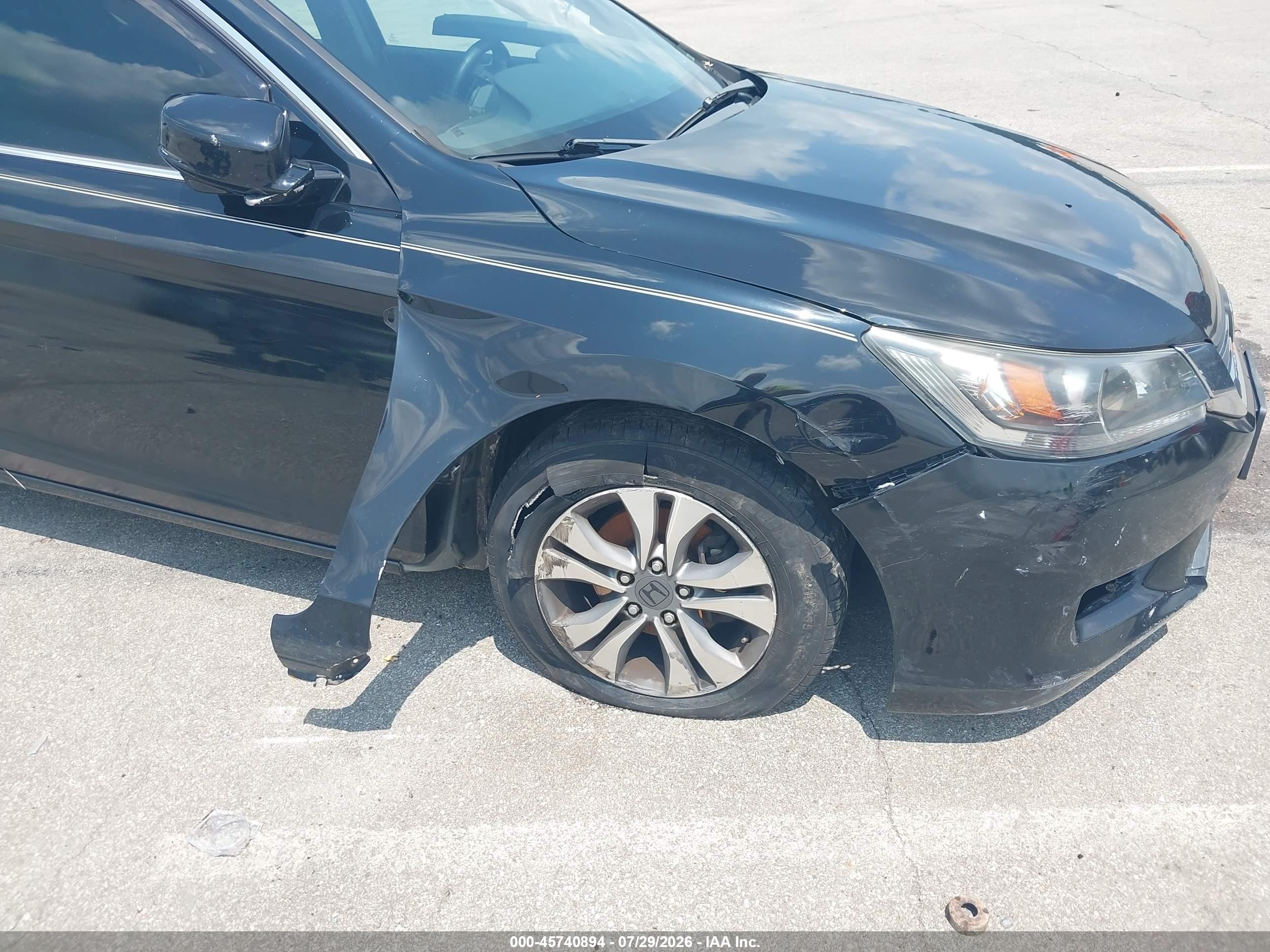 2014 Honda Accord Lx Черный vin: 1HGCR2F33EA012856