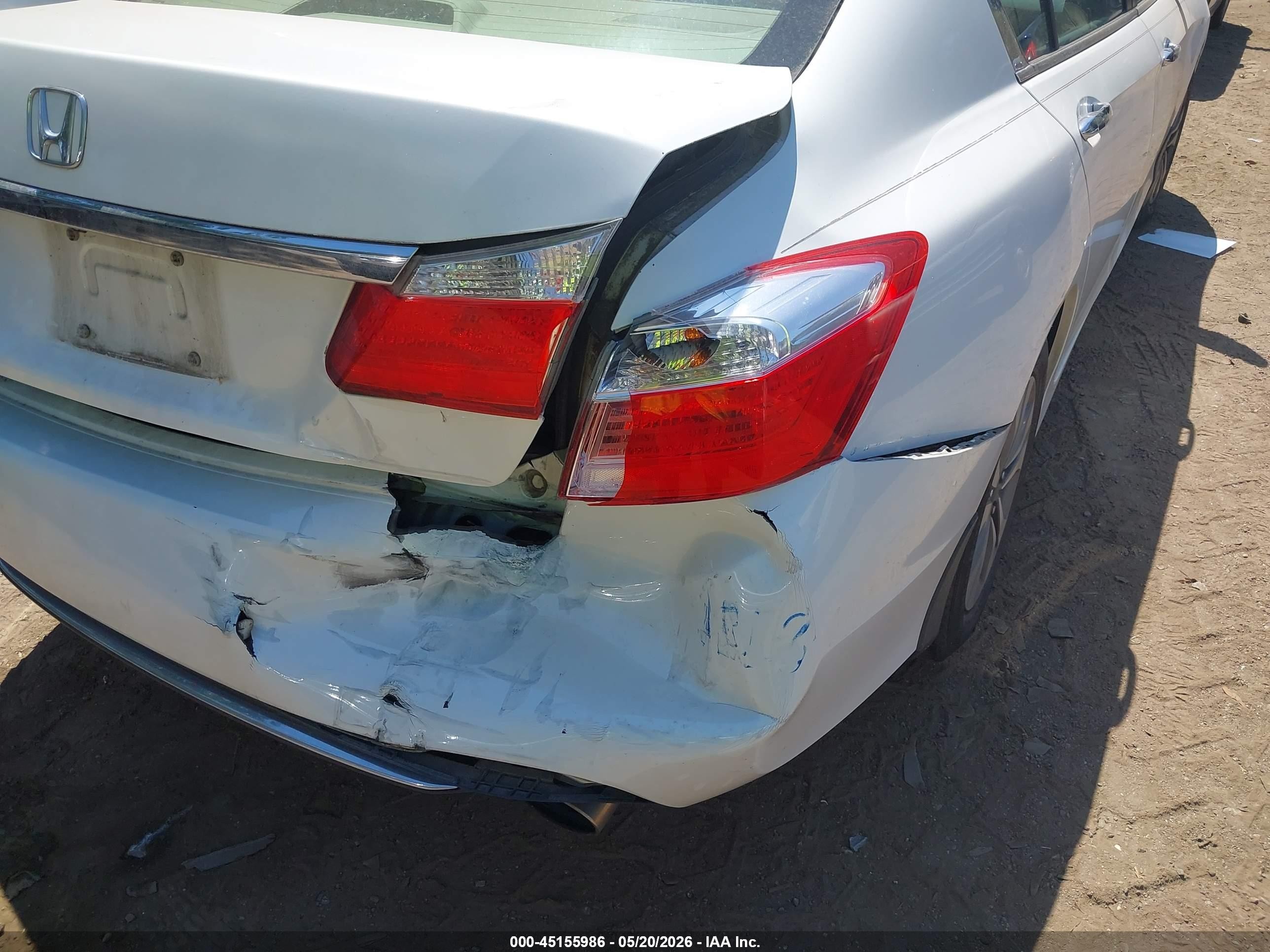 2014 Honda Accord Lx White vin: 1HGCR2F33EA024358