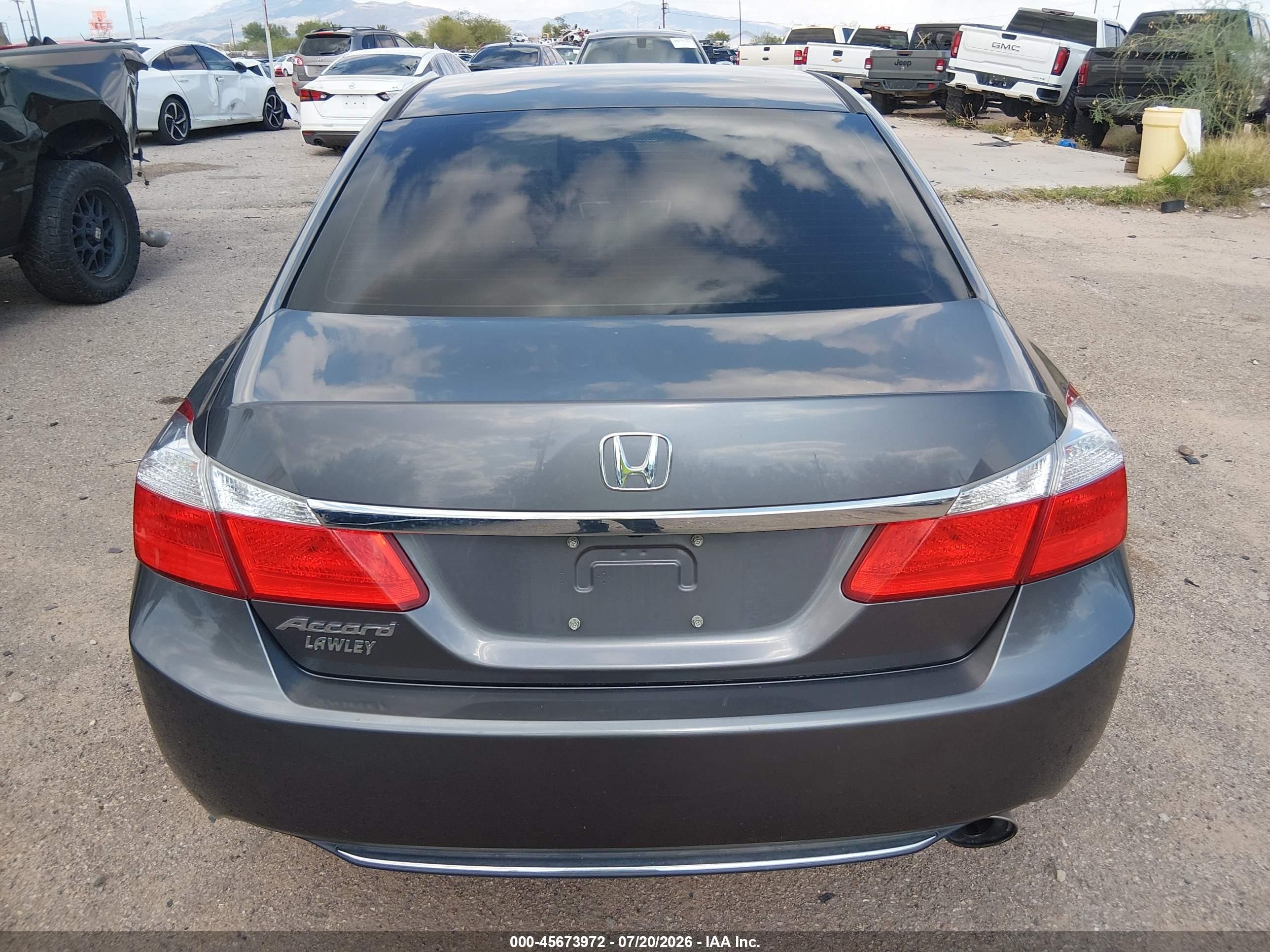 2014 Honda Accord Lx Gray vin: 1HGCR2F33EA138232