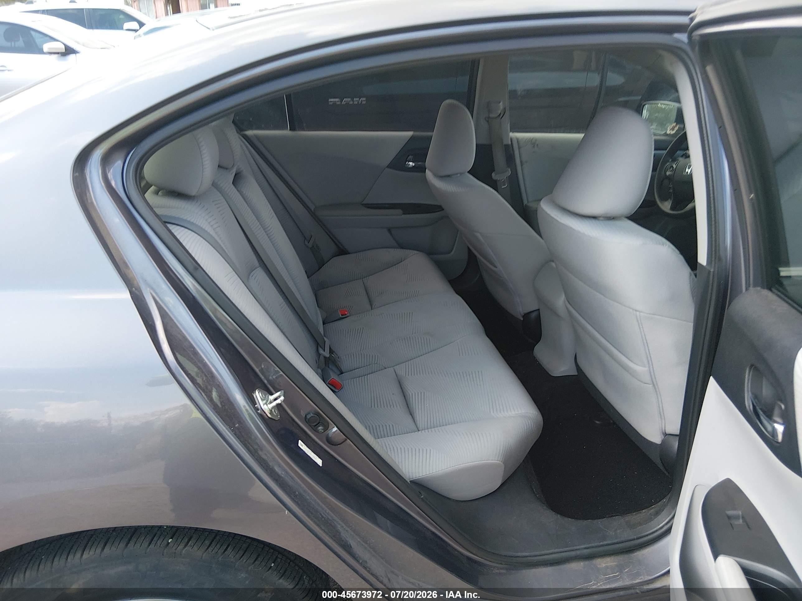 2014 Honda Accord Lx Gray vin: 1HGCR2F33EA138232