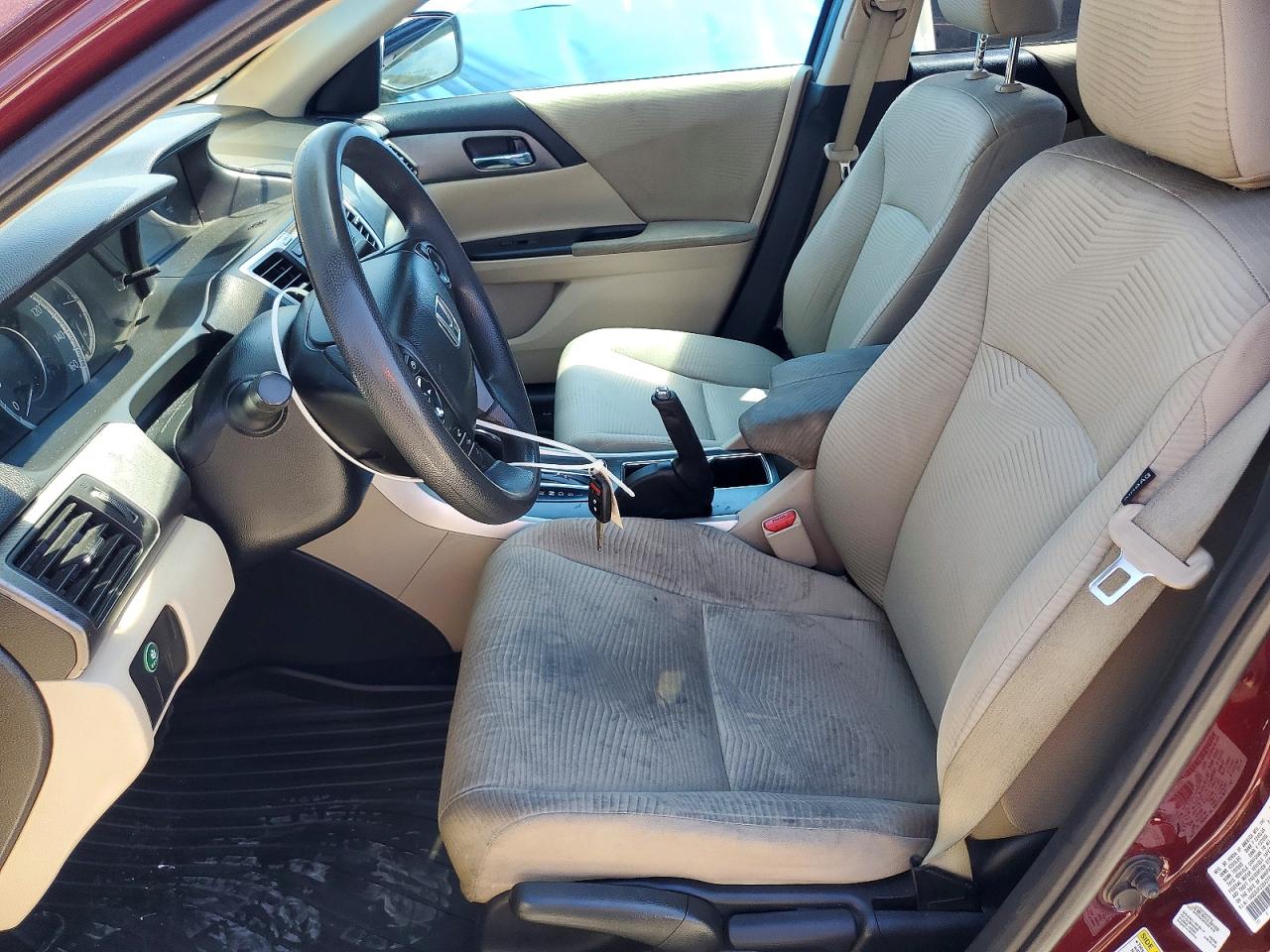 2014 Honda Accord Lx Burgundy vin: 1HGCR2F33EA209882