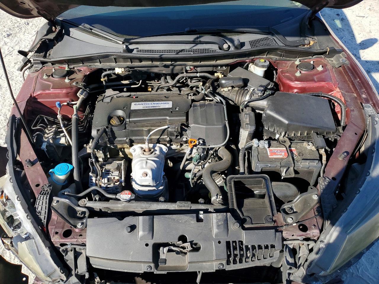 2014 Honda Accord Lx Burgundy vin: 1HGCR2F33EA209882