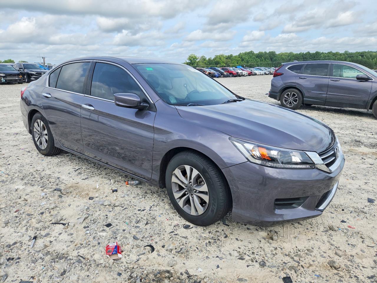 2014 Honda Accord Lx Gray vin: 1HGCR2F33EA257897