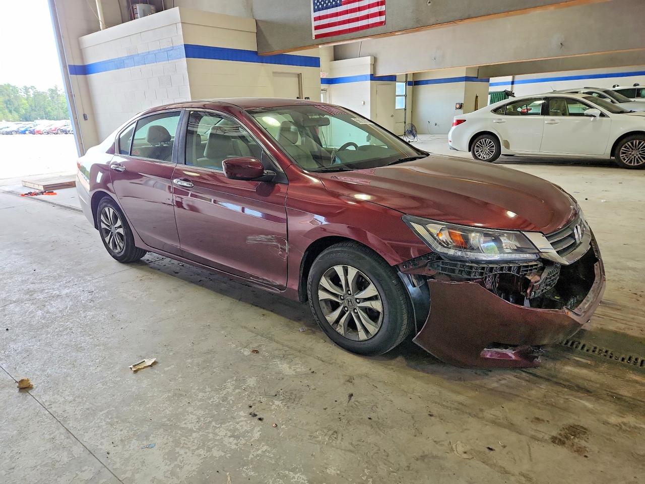 2015 Honda Accord Lx Burgundy vin: 1HGCR2F33FA002264