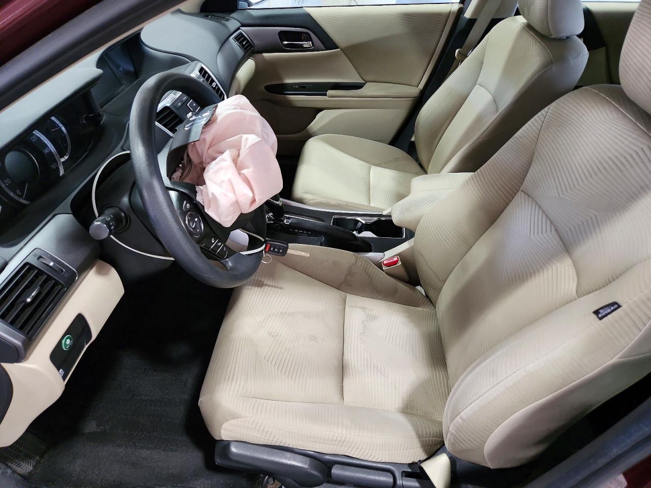 2015 Honda Accord Lx Burgundy vin: 1HGCR2F33FA002264